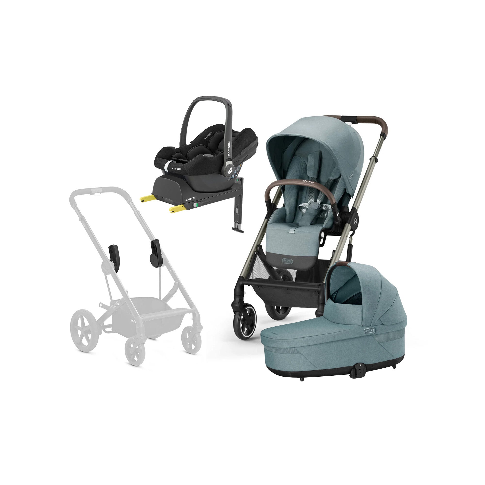 Cybex BALIOS S Lux Duovagn inkl. Maxi-Cosi CabrioFix &  Bas