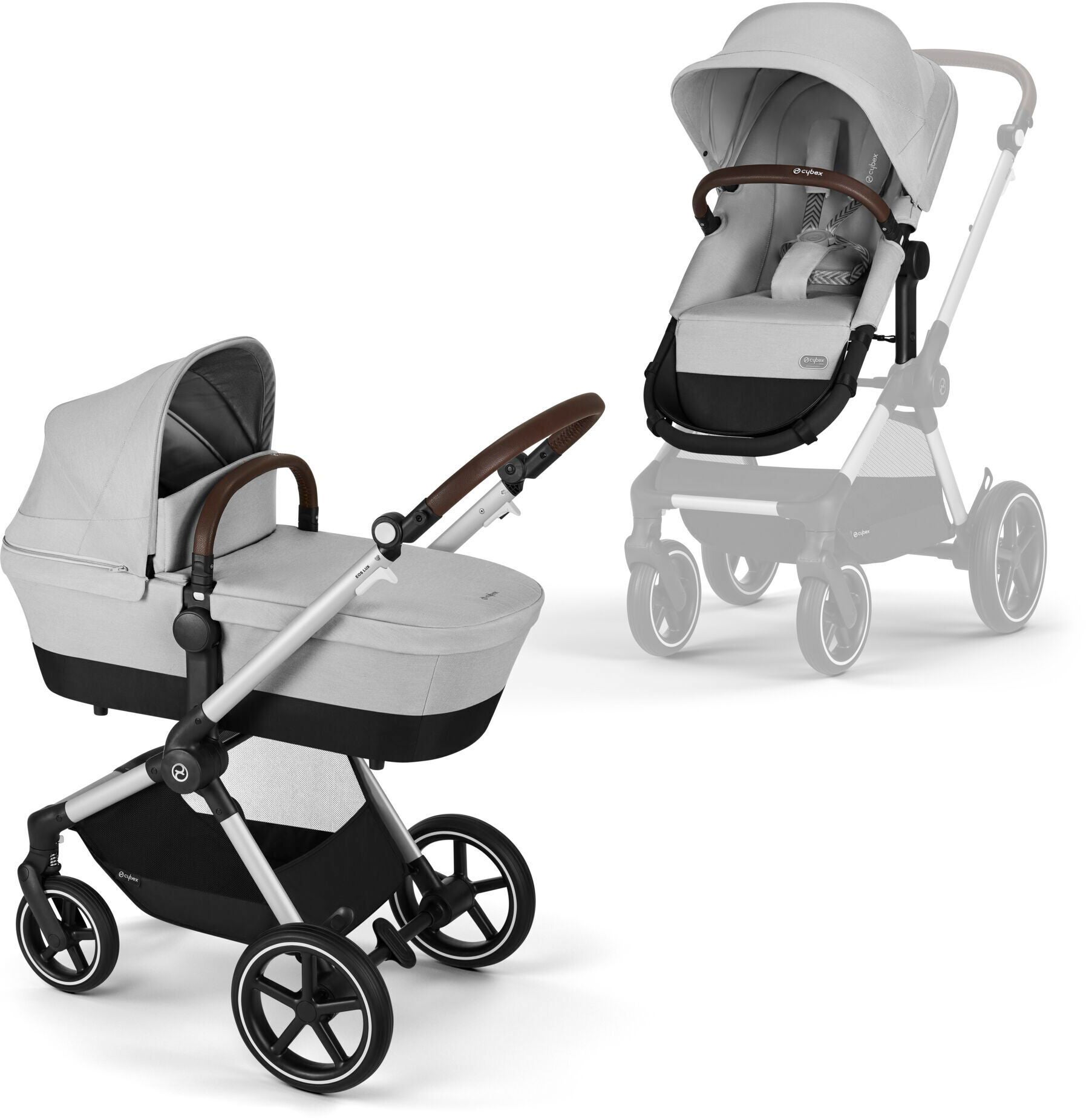 Cybex EOS Lux Duovagn|Silver/Lava Grey