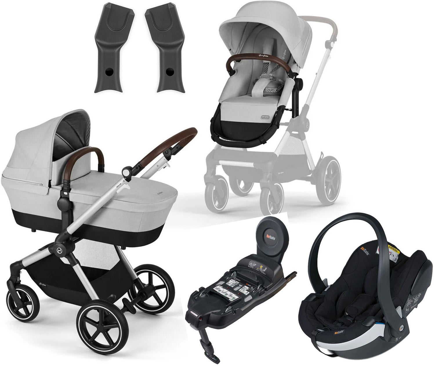 Cybex EOS Lux Duovagn inkl. BeSafe iZi Go Modular X2 &  Bas