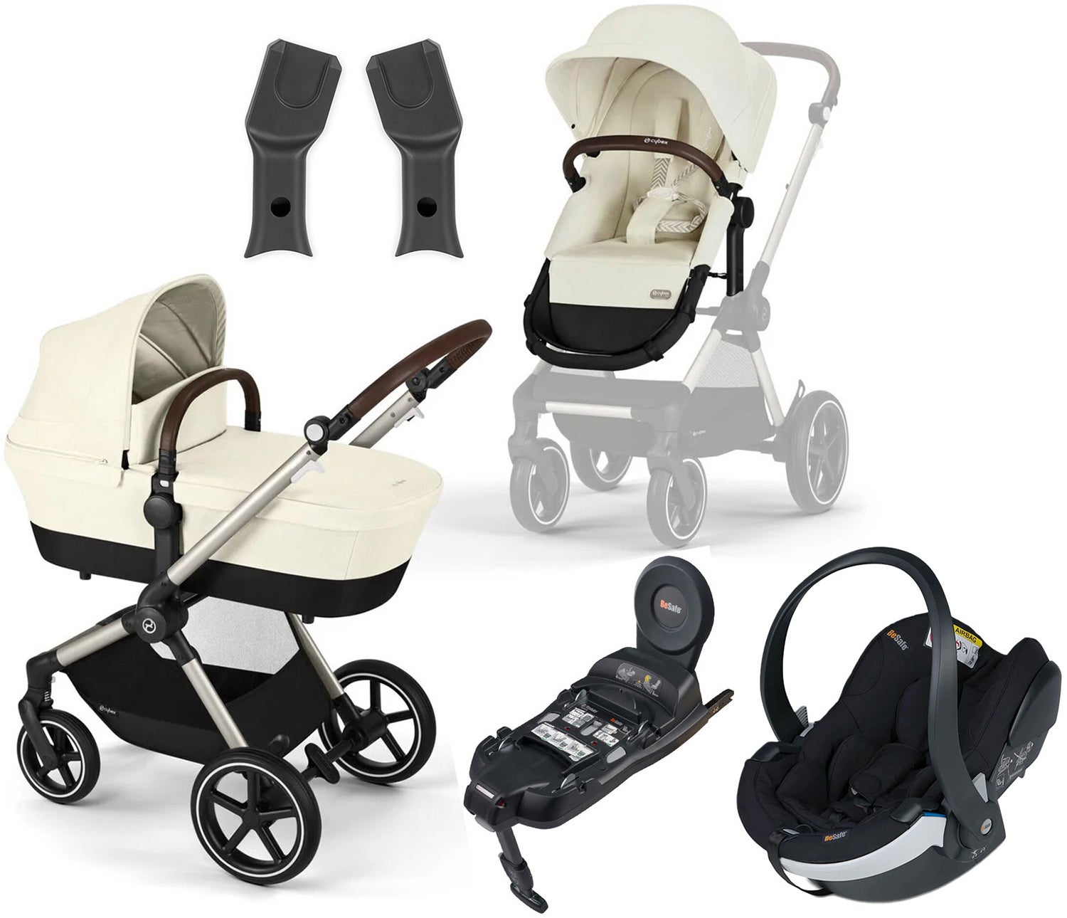 Cybex EOS Lux Duovagn inkl. BeSafe iZi Go Modular X2 &  Bas