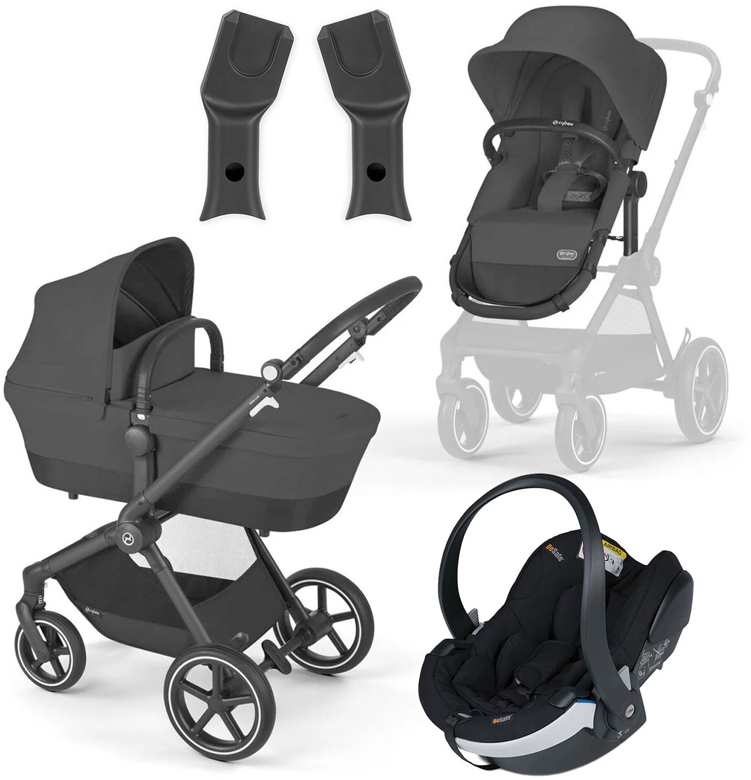 Cybex EOS Lux Duovagn inkl. BeSafe iZi Go Modular X2