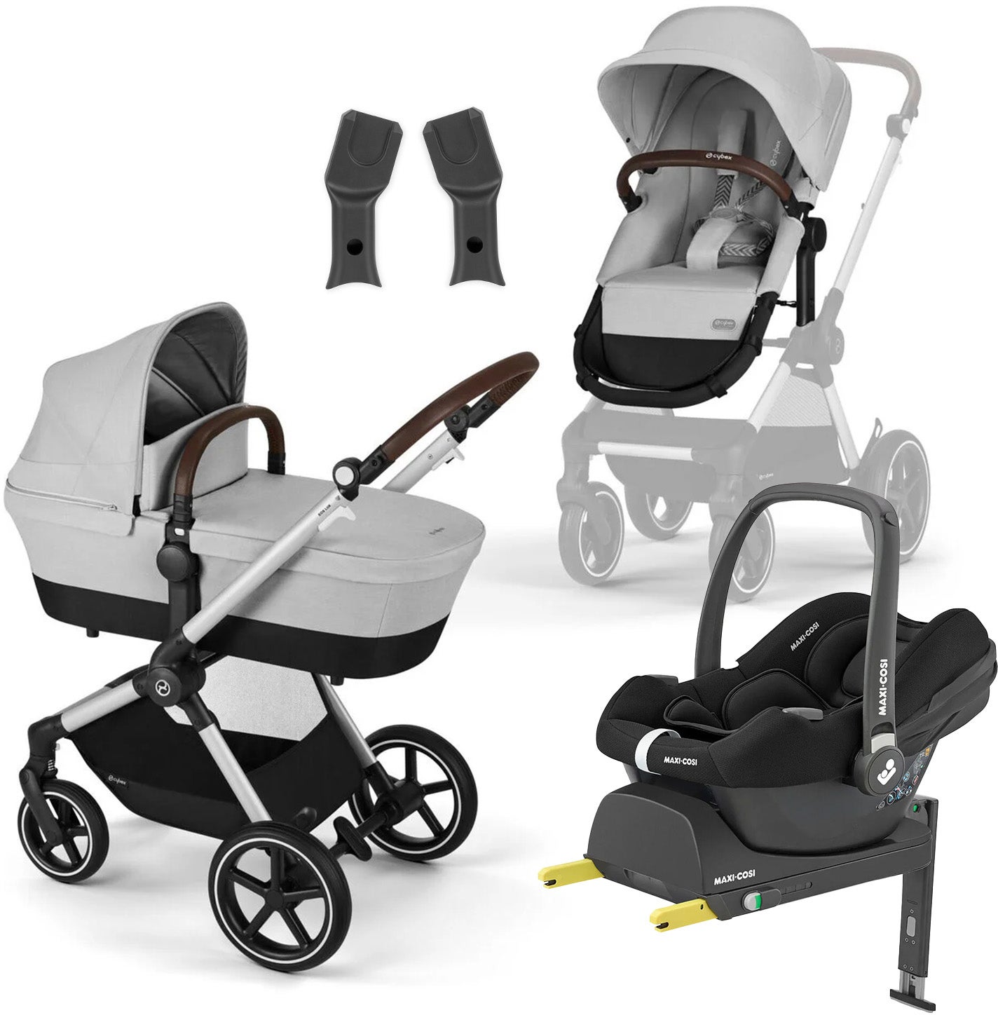 Cybex EOS Lux Duovagn inkl. Maxi-Cosi CabrioFix &  Bas