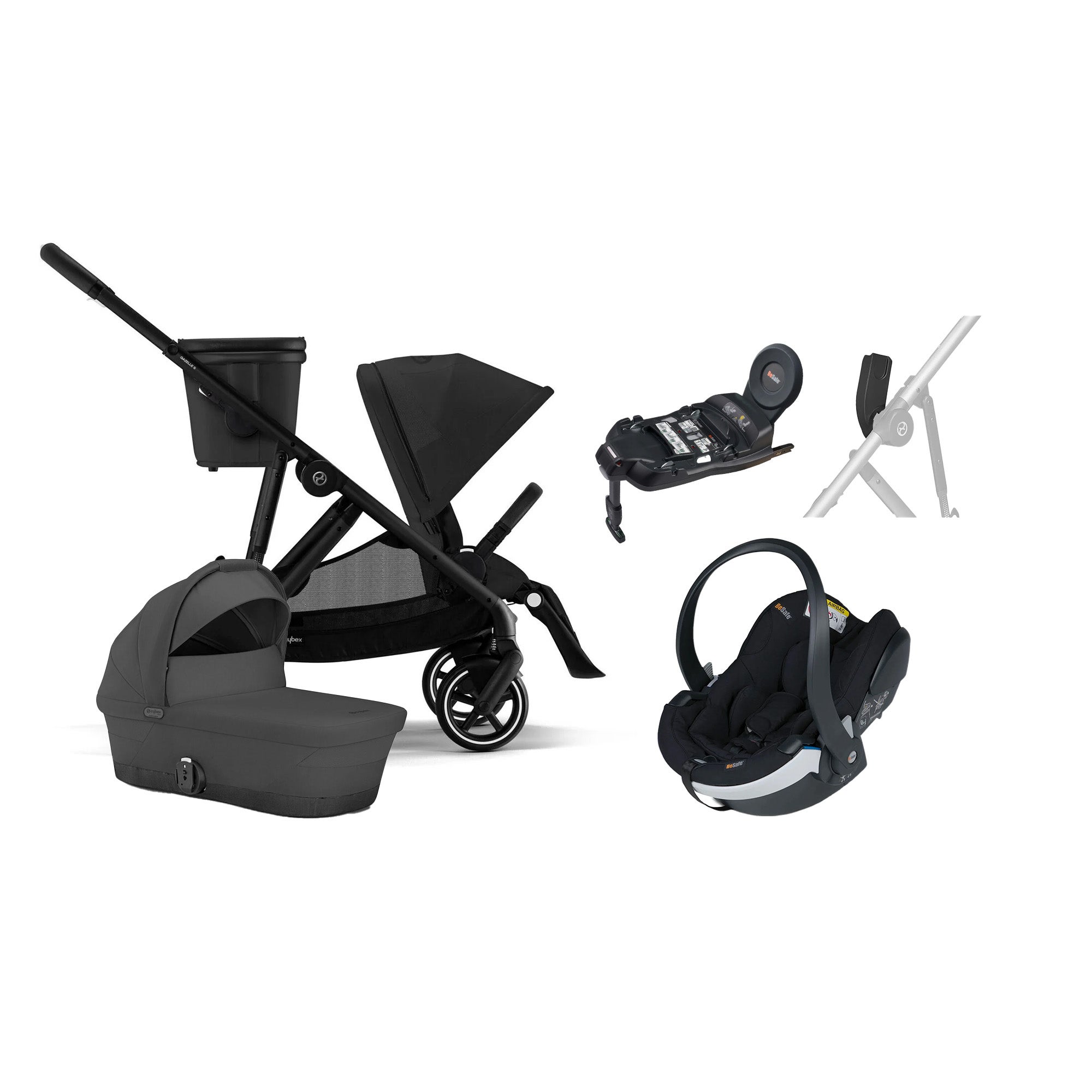 Cybex GAZELLE S Duovagn inkl. BeSafe iZi Go Modular X2 &  Bas