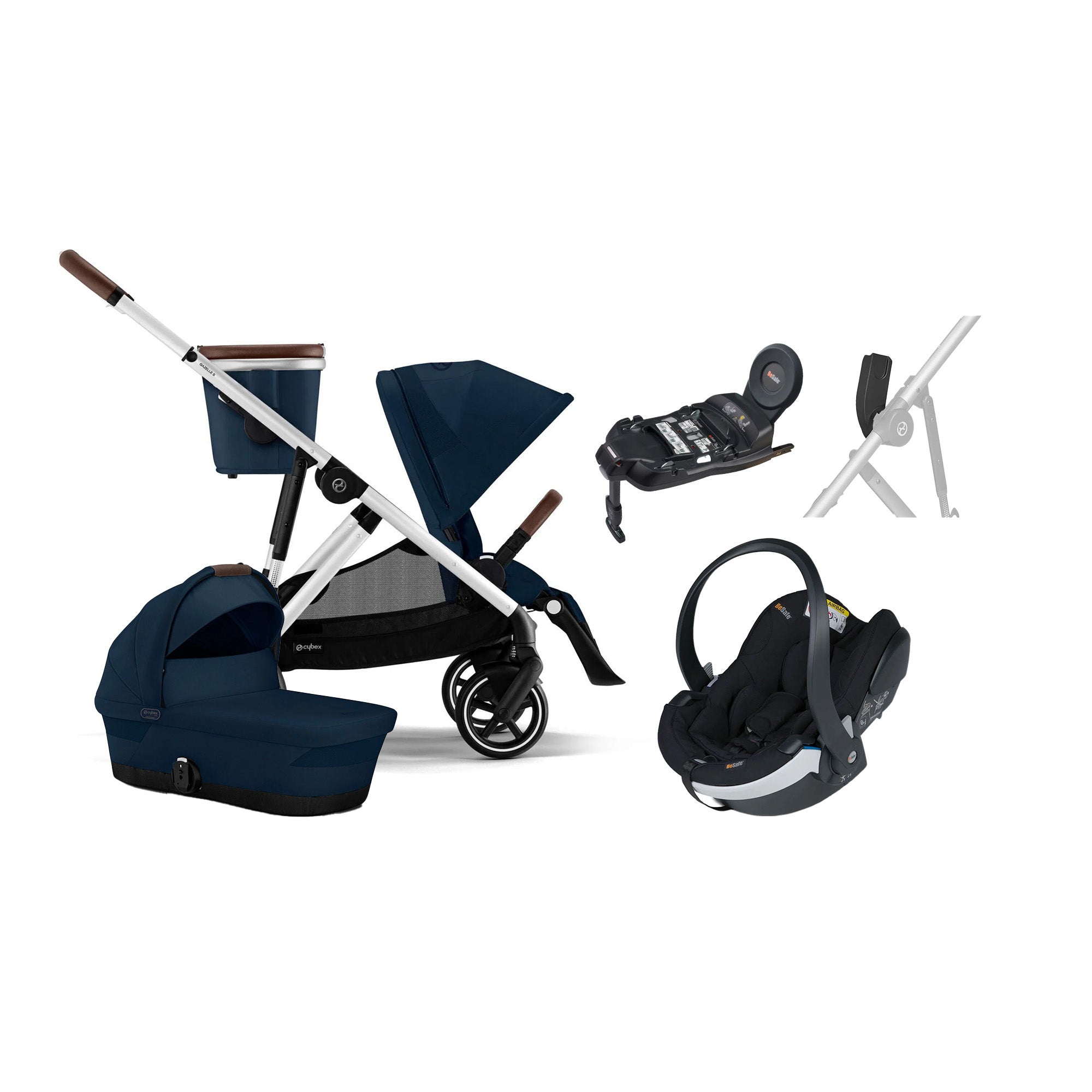Cybex GAZELLE S Duovagn inkl. BeSafe iZi Go Modular X2 &  Bas