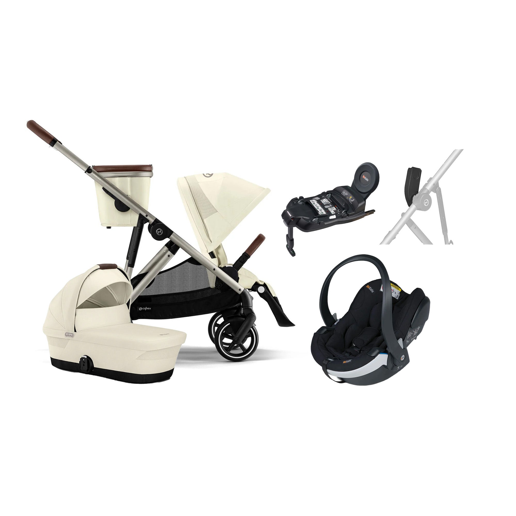 Cybex GAZELLE S Duovagn inkl. BeSafe iZi Go Modular X2 &  Bas