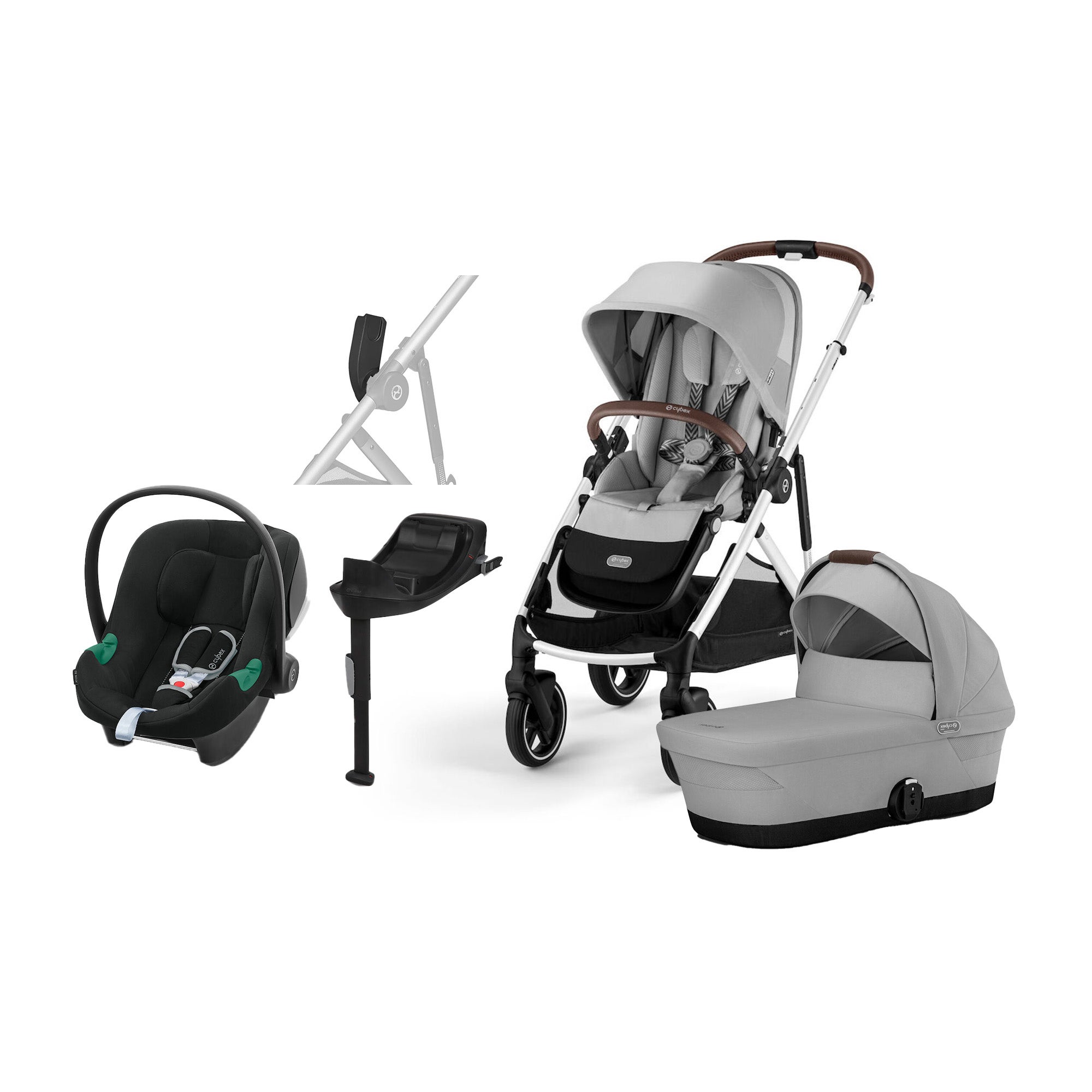 Cybex GAZELLE S Duovagn inkl. Cybex Aton B2 &  Bas