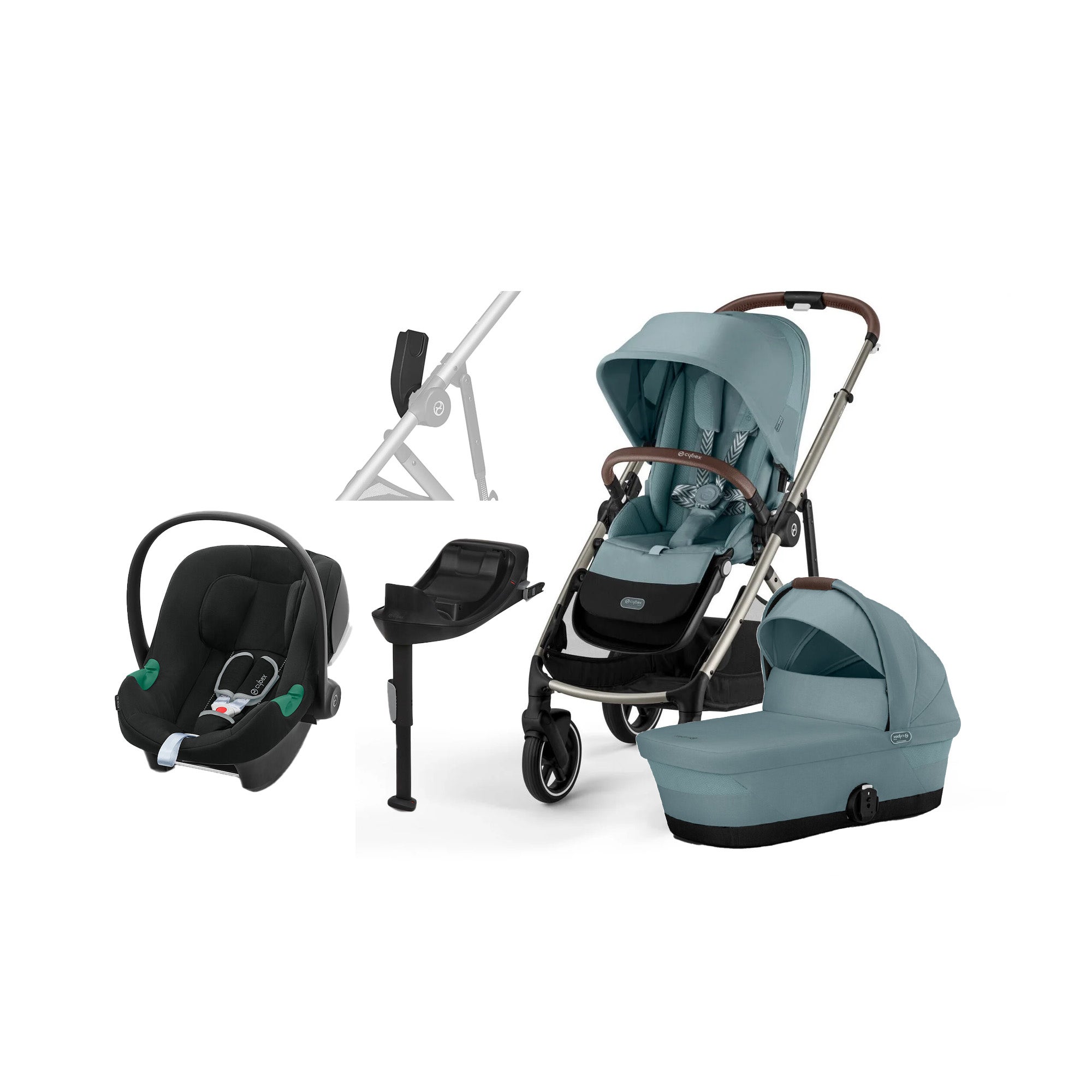 Cybex GAZELLE S Duovagn inkl. Cybex Aton B2 &  Bas
