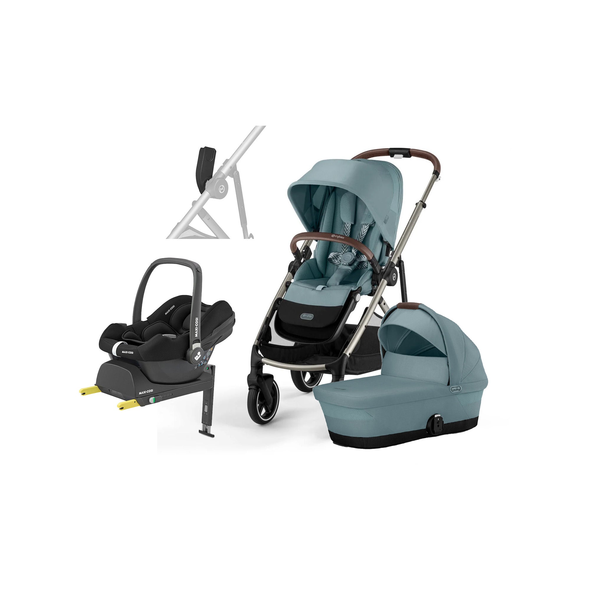 Cybex GAZELLE S Duovagn inkl. Maxi-Cosi CabrioFix &  Bas