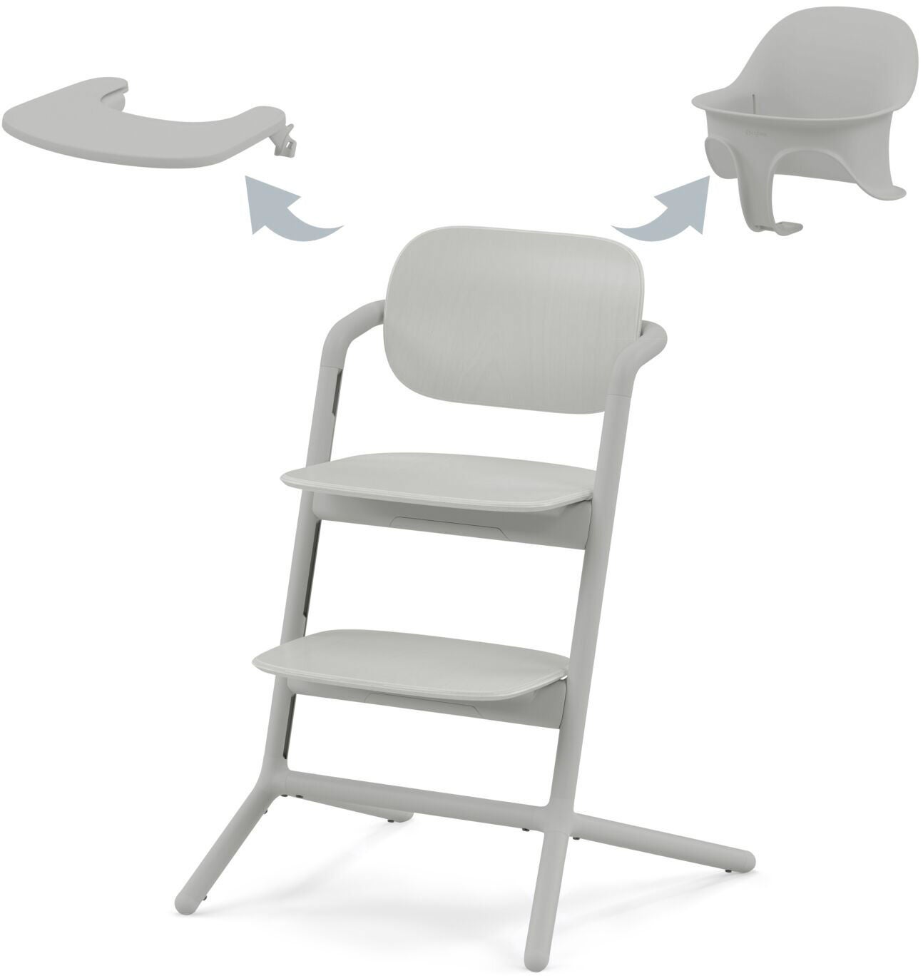 Cybex Lemo 3-in-1 Matstol Inkl. Babyset Och Bricka|Suede Grey