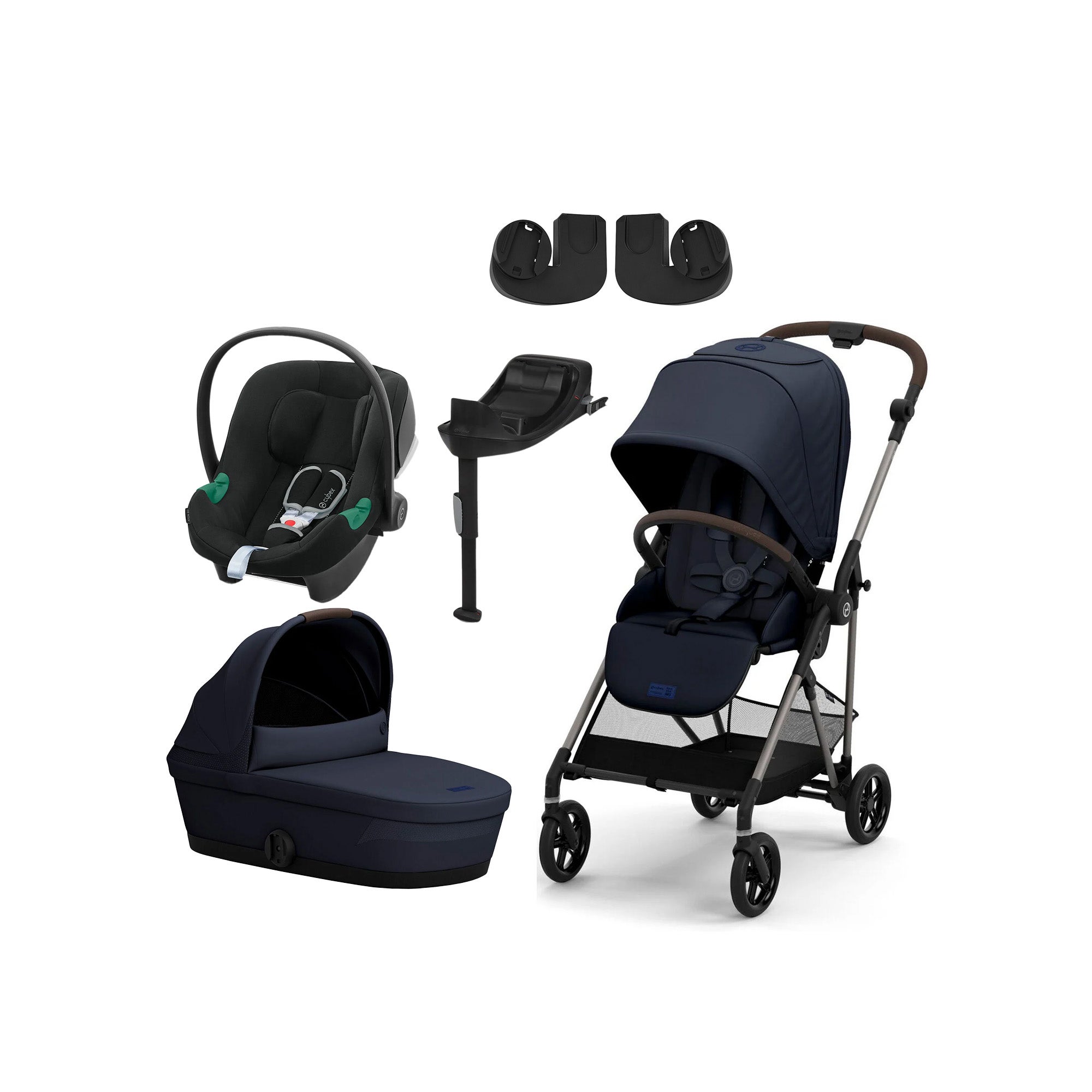 Cybex MELIO Duovagn inkl. Aton B2 &  Bas