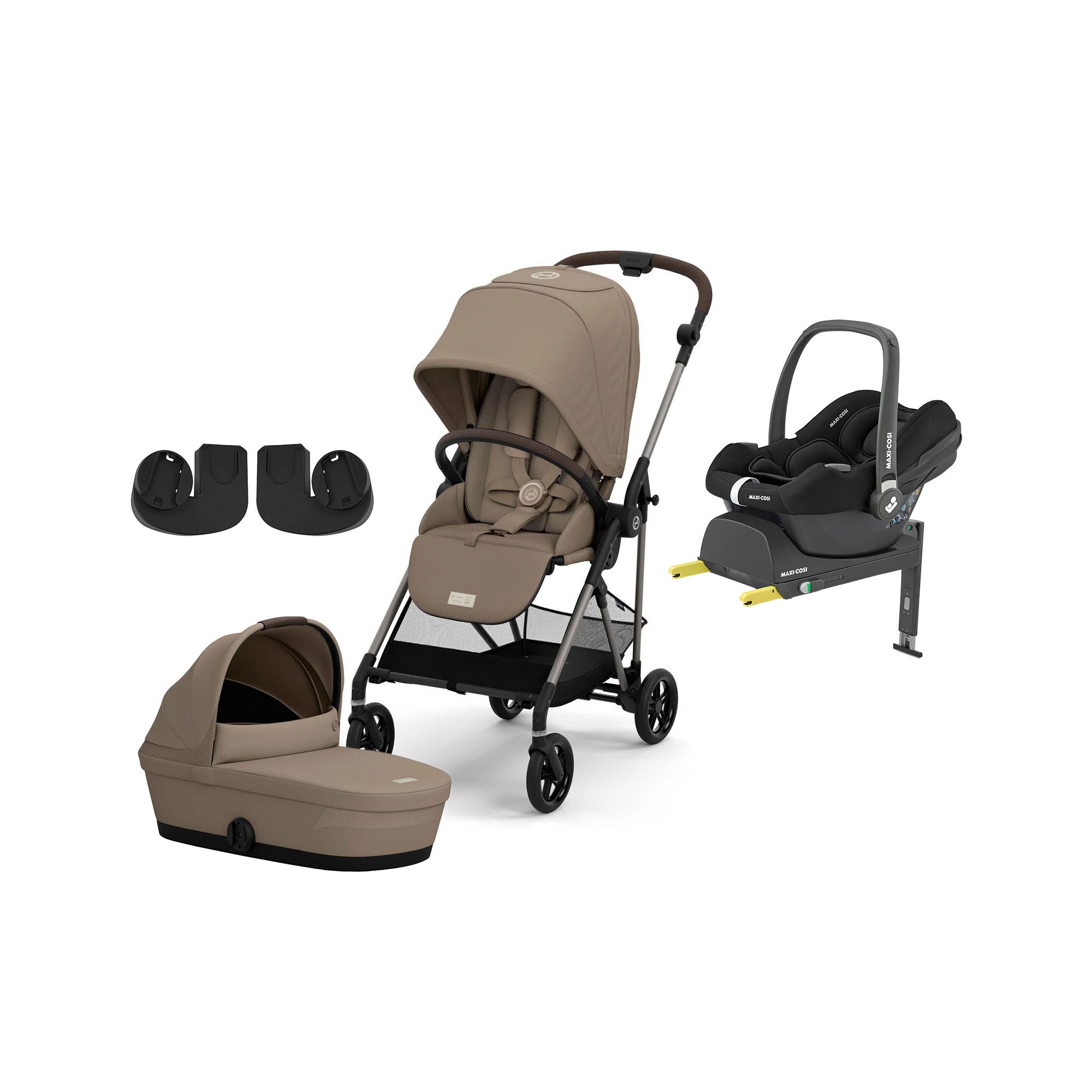 Cybex MELIO Duovagn inkl. Maxi-Cosi CabrioFix &  Bas