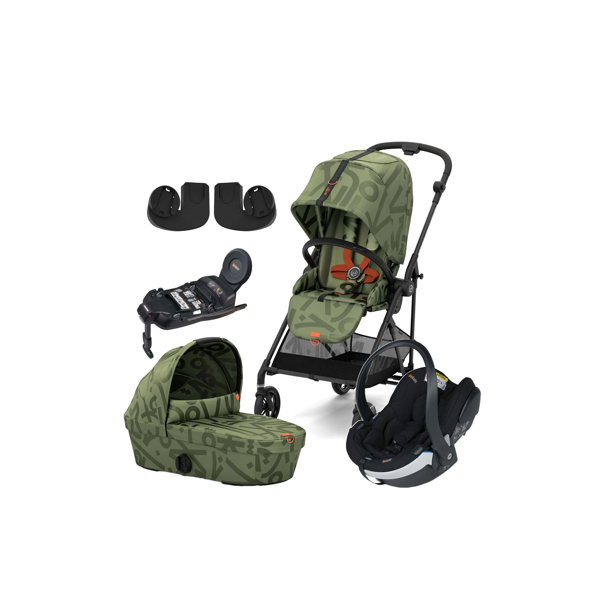 Cybex MELIO Street Duovagn inkl. BeSafe iZi Go Modular X2 &  Bas