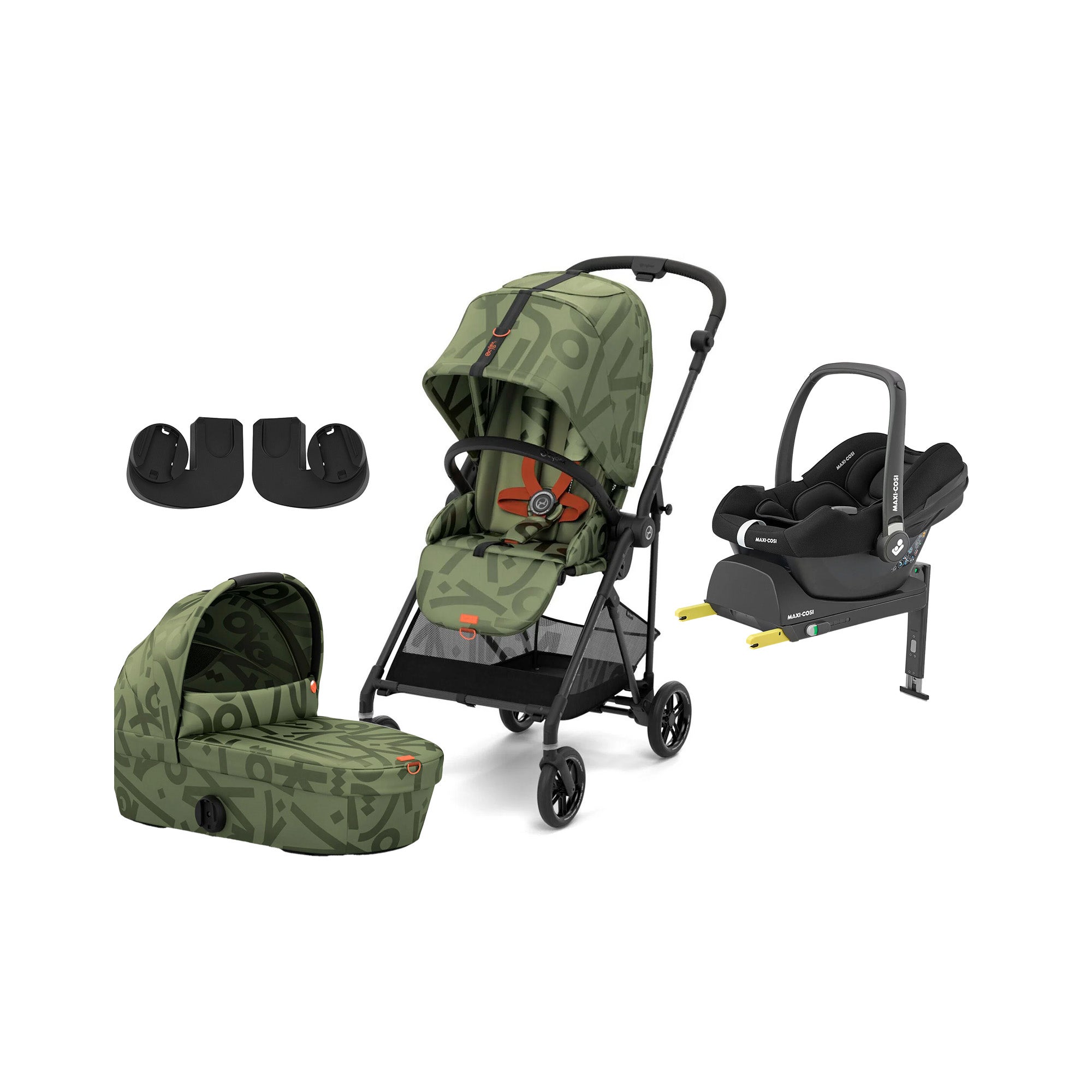 Cybex MELIO Street Duovagn inkl. Maxi-Cosi CabrioFix &  Bas