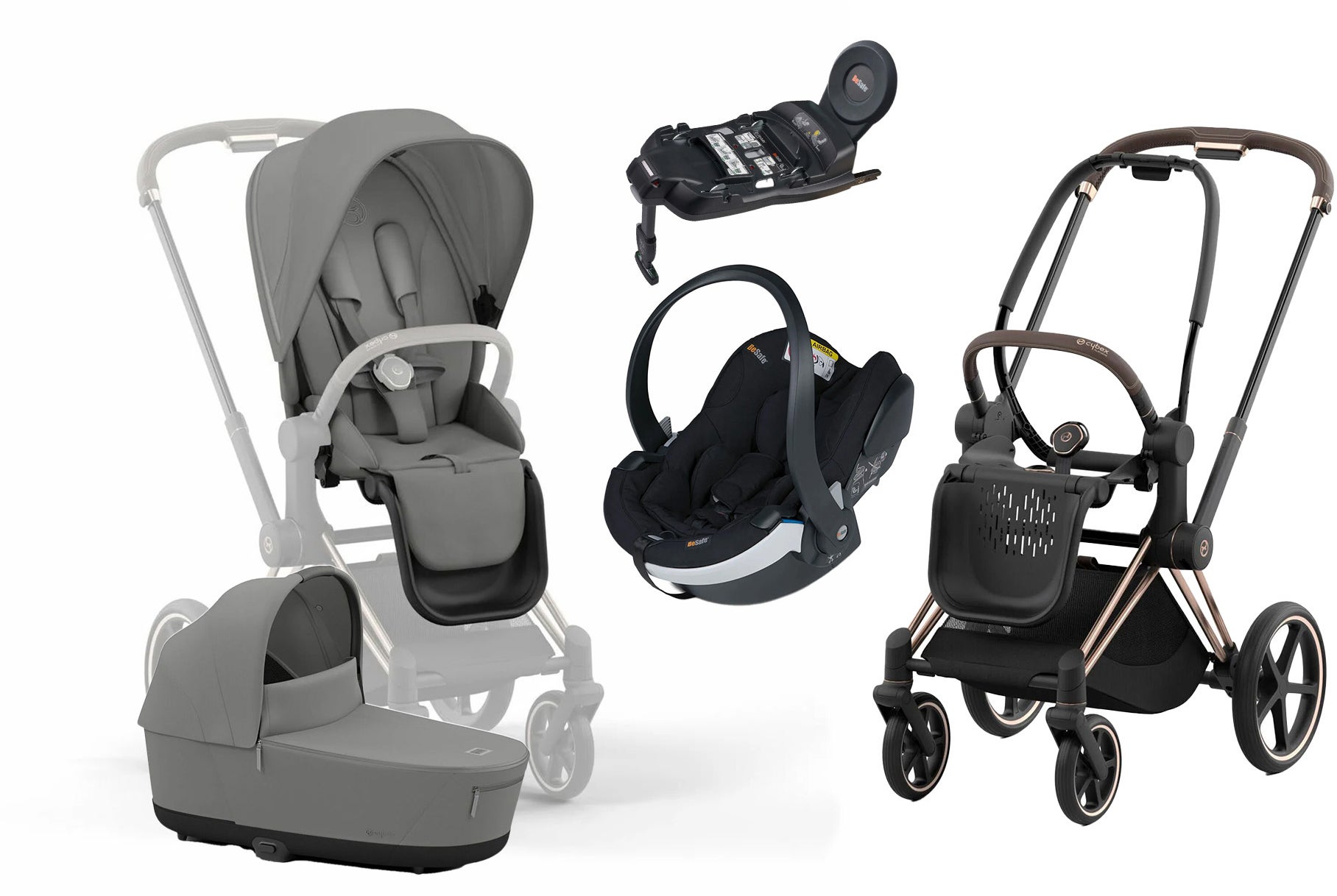 Cybex Priam Duovagn inkl. BeSafe iZi Go Modular X2 &  Bas