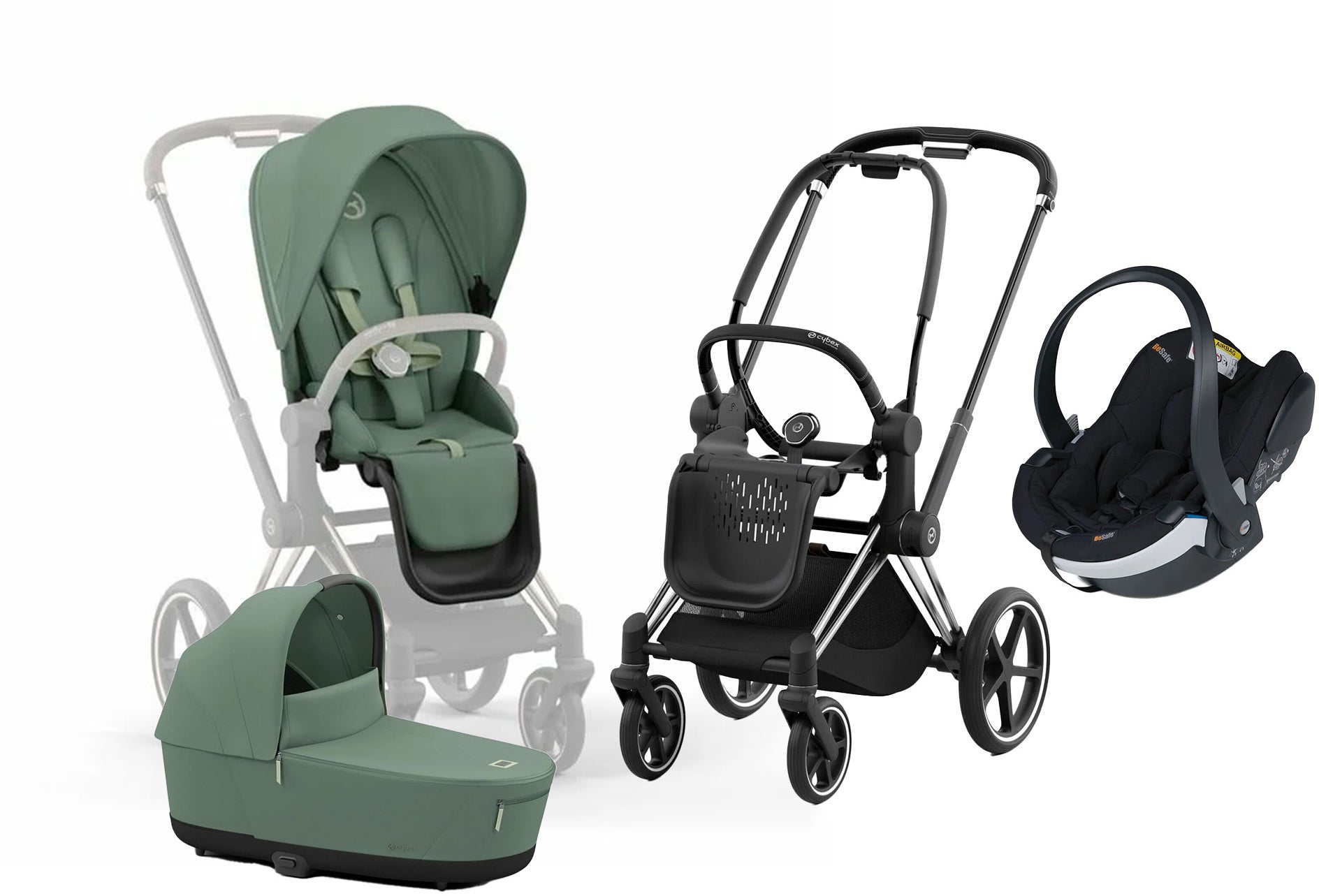 Cybex Priam Duovagn inkl. BeSafe iZi Go Modular X2