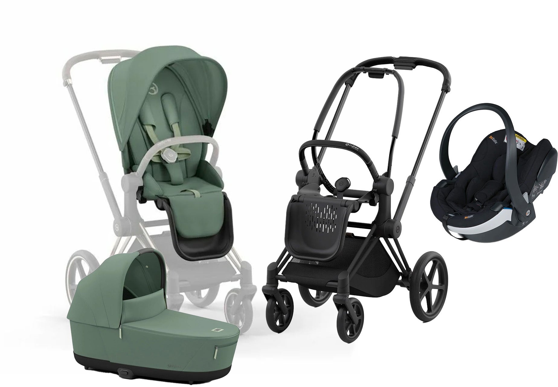 Cybex Priam Duovagn inkl. BeSafe iZi Go Modular X2