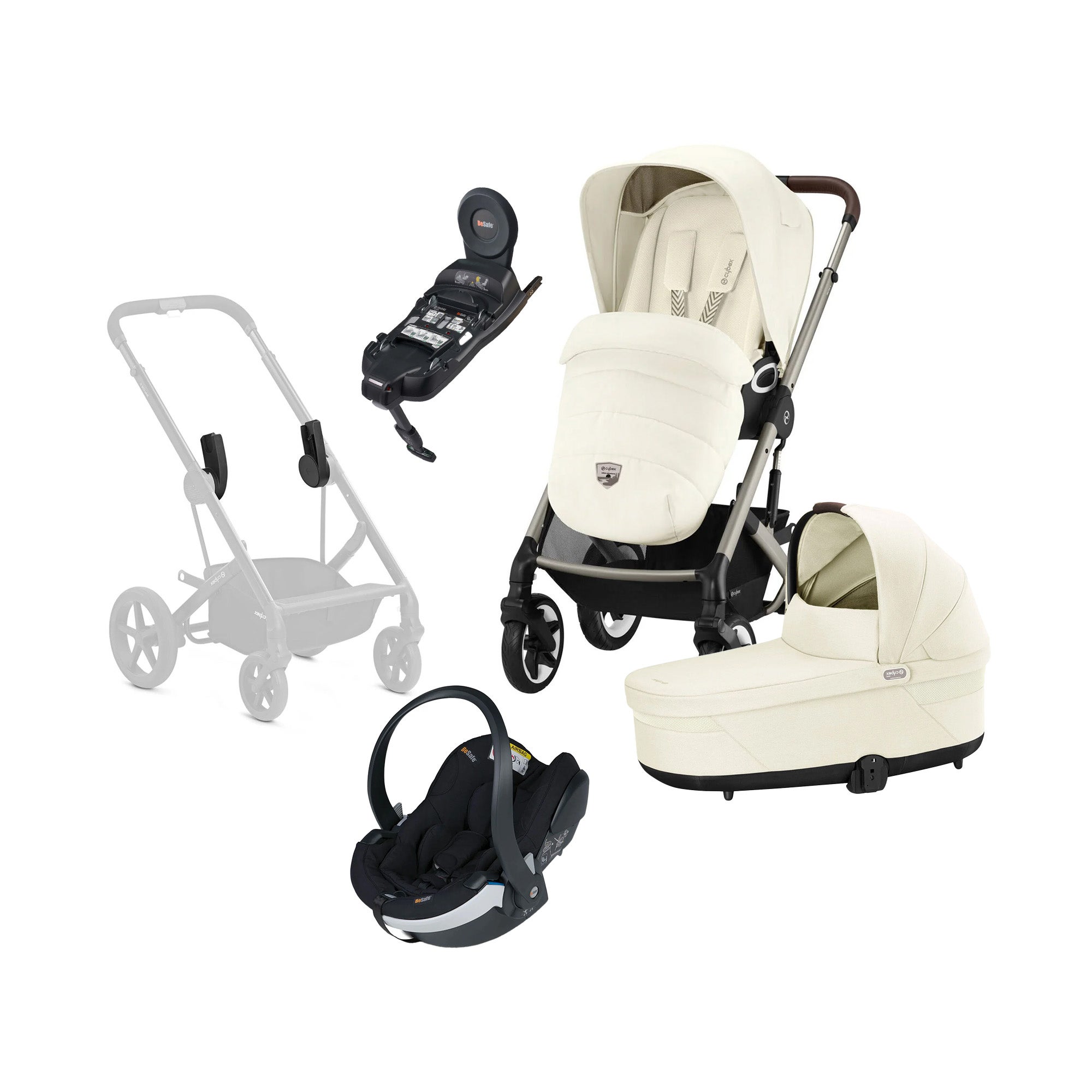 Cybex TALOS S Lux Duovagn inkl. BeSafe iZi Go Modular X2 &  Bas
