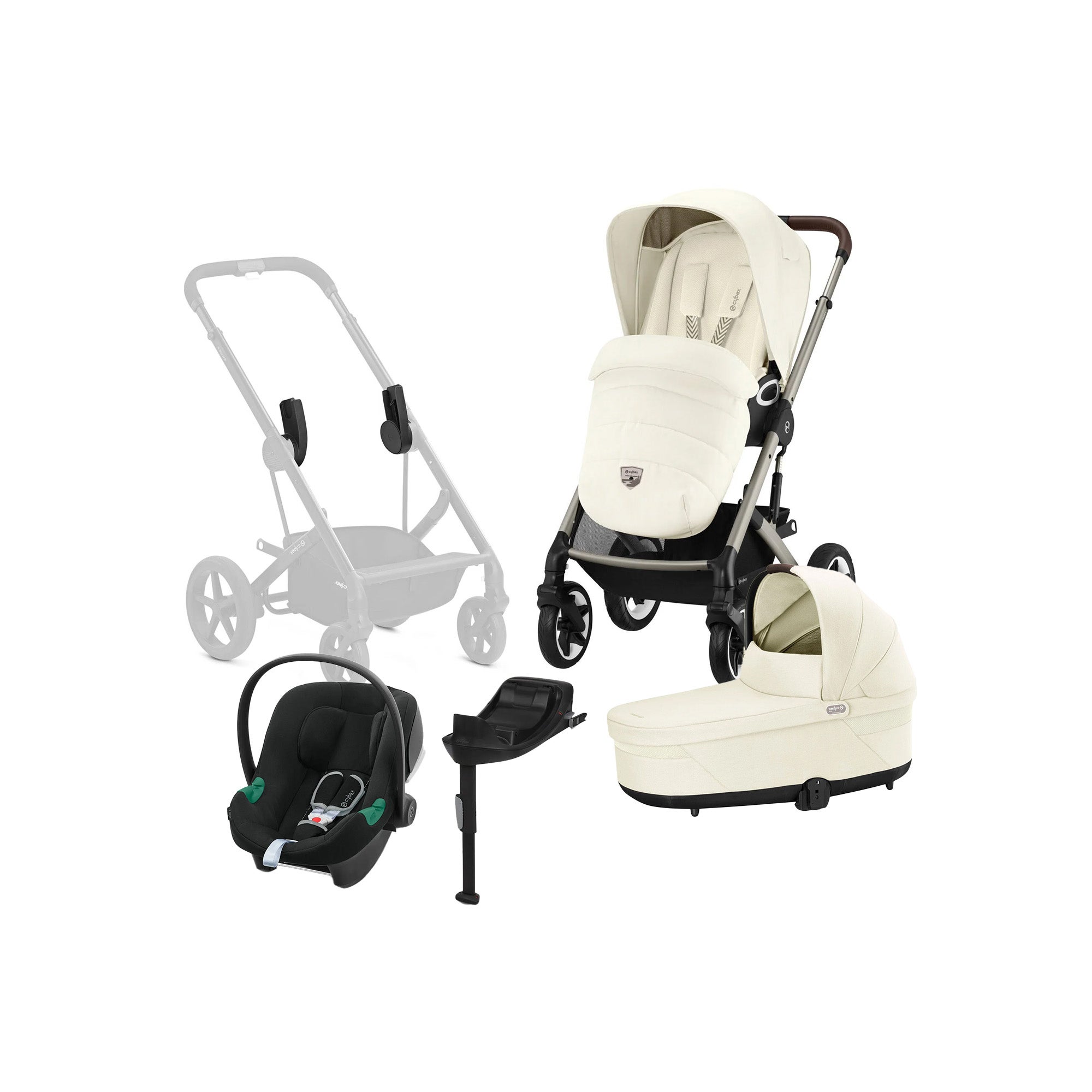 Cybex TALOS S Lux Duovagn inkl. Cybex Aton B2 &  Bas