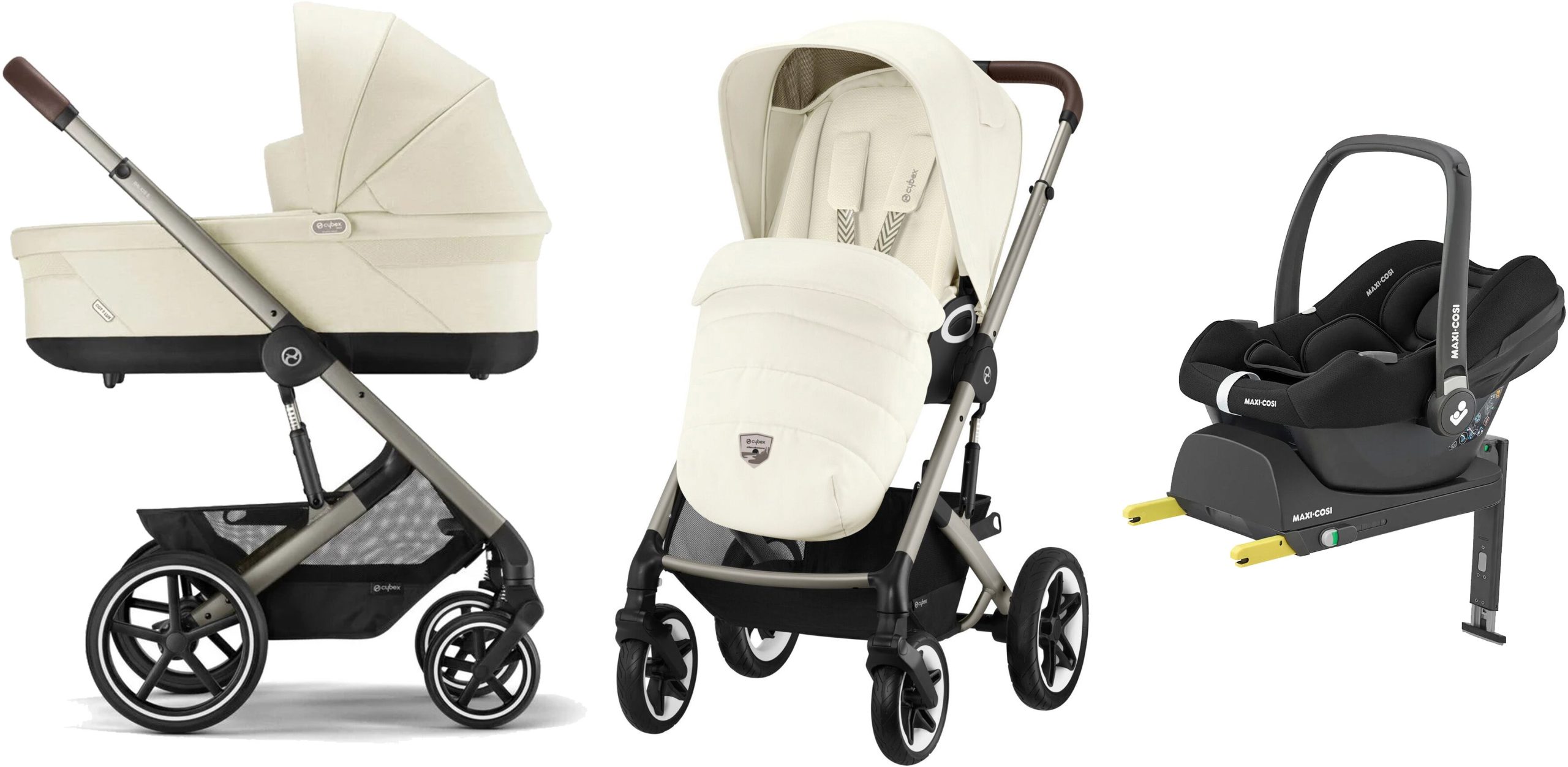 Cybex TALOS S Lux Duovagn inkl. Maxi-Cosi CabrioFix &  Bas