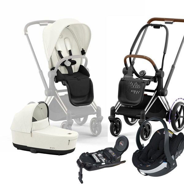 Cybex e-Priam Duovagn inkl. BeSafe iZi Go Modular X2 &  Bas