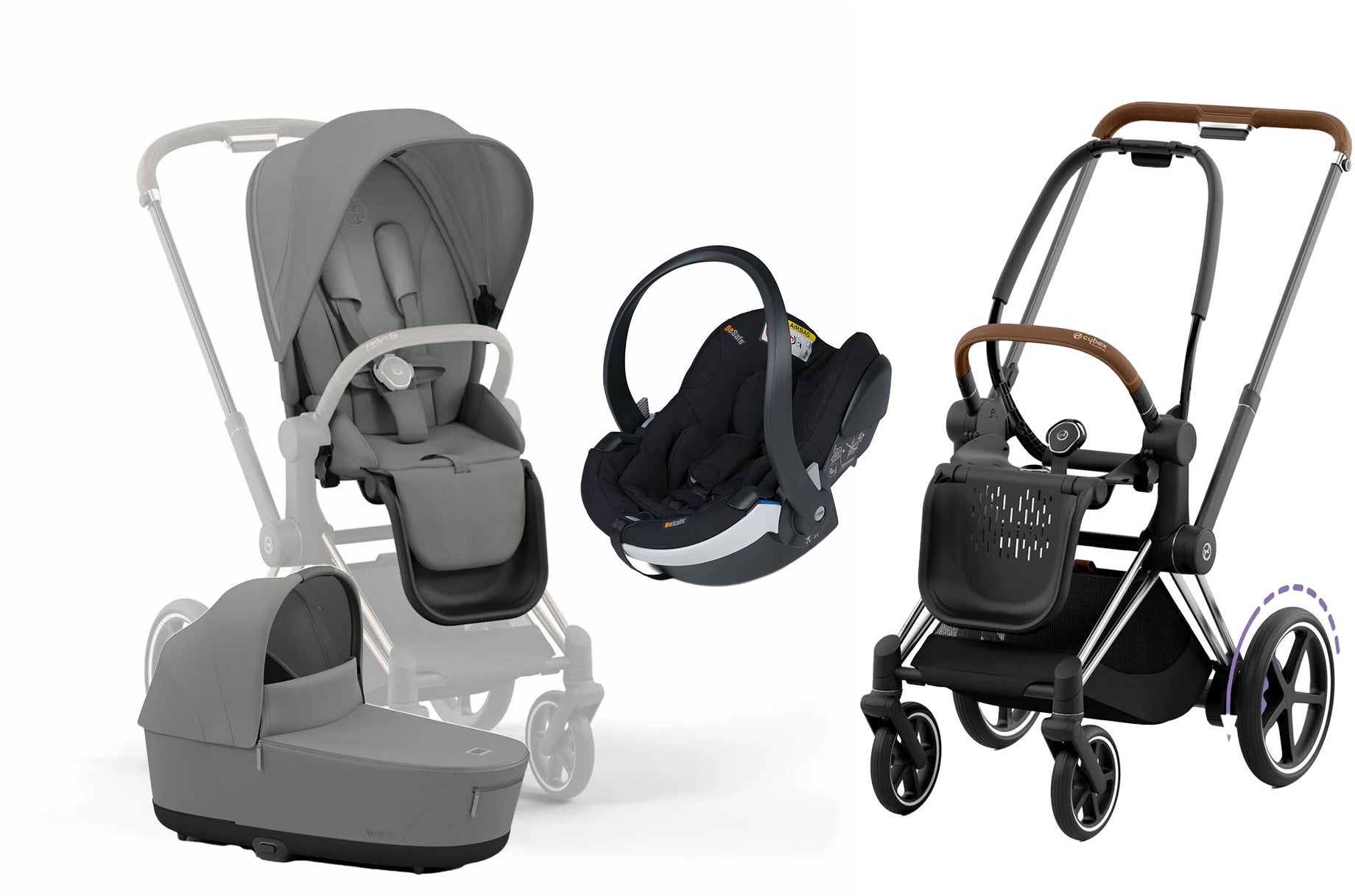 Cybex e-Priam Duovagn inkl. BeSafe iZi Go Modular X2