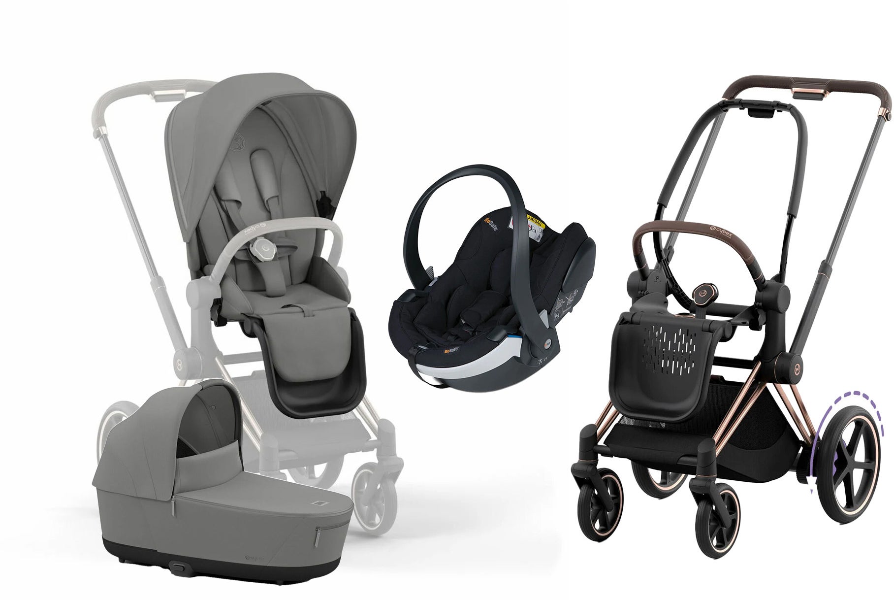 Cybex e-Priam Duovagn inkl. BeSafe iZi Go Modular X2