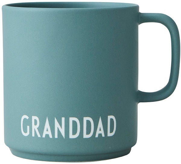 Design Letters Favoritmugg med Handtag Granddad|Grön