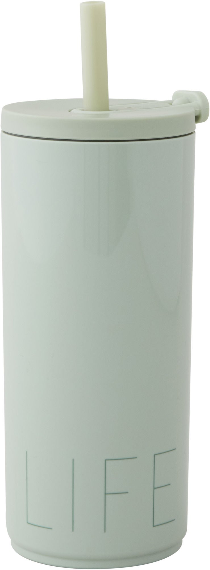 Design Letters Travel Sugrörsmugg 500 ml|Grön