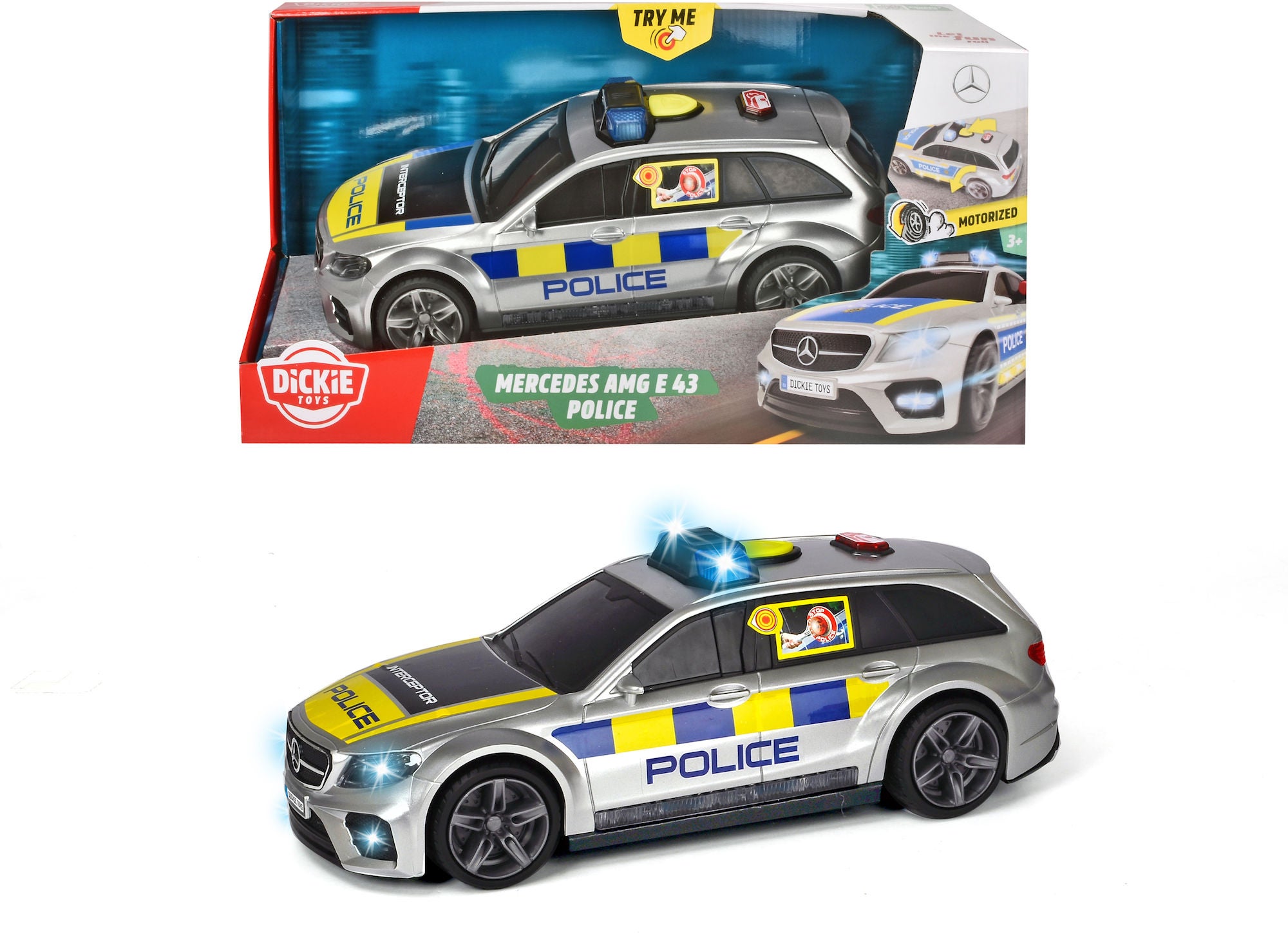 Dickie Toys SOS Mercedes-AMG E43 Polisbil - NO