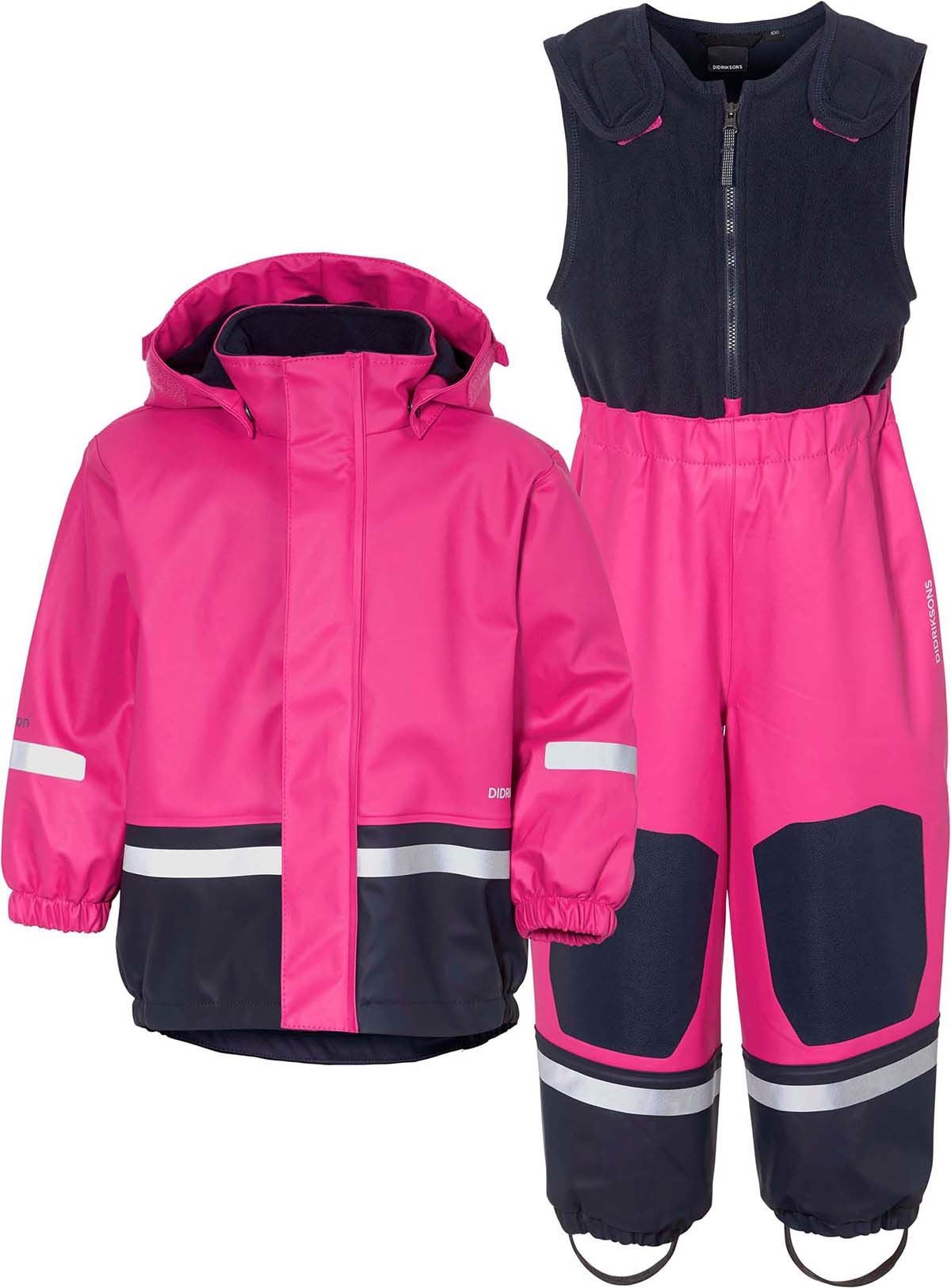 Didriksons Boardman Fodrat Regnställ|Plastic Pink