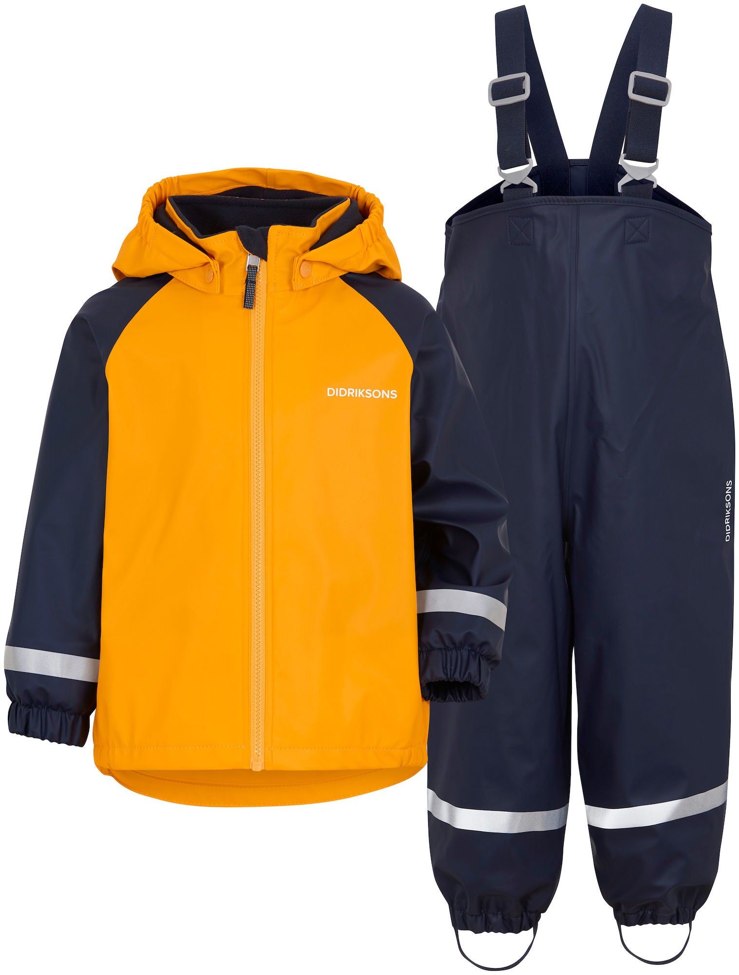 Didriksons Rainman Fleecefodrat Regnställ|Citrus Yellow