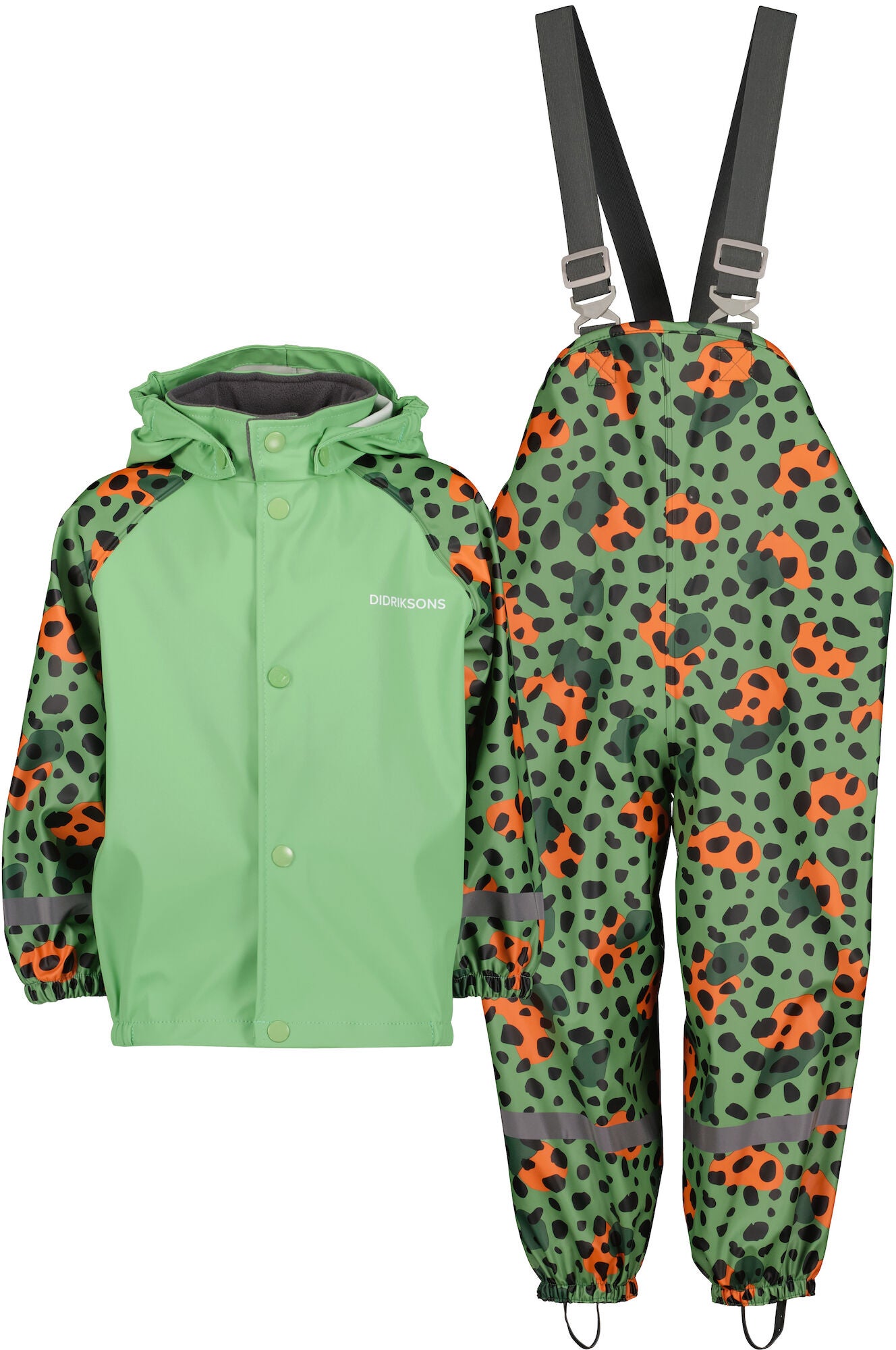 Didriksons Slaskeman Regnställ|Wild Dot Green