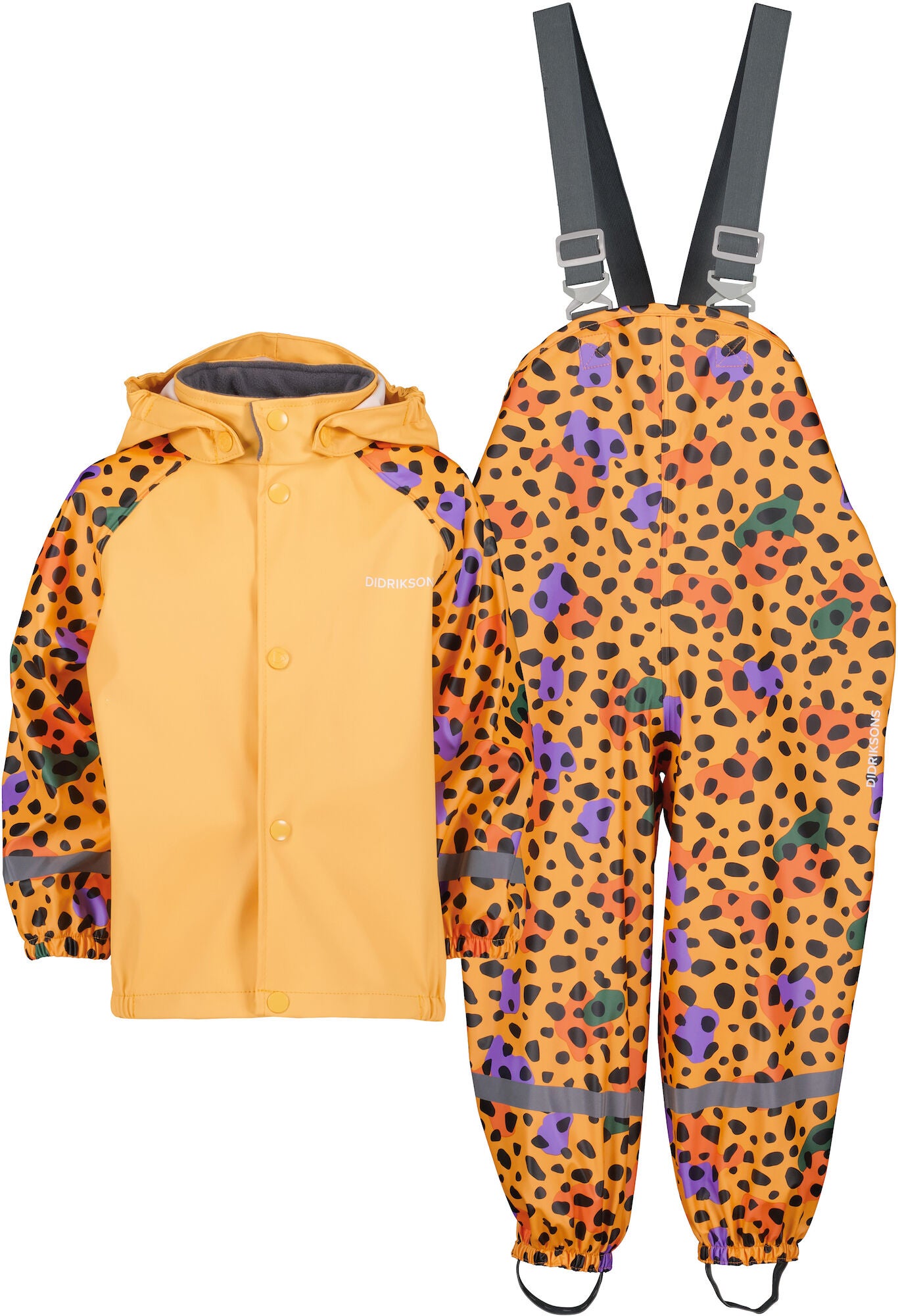 Didriksons Slaskeman Regnställ|Wild Dot Yellow