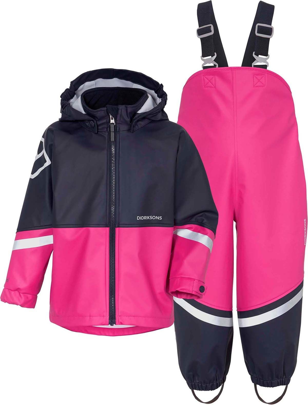 Didriksons Waterman Regnställ|Plastic Pink