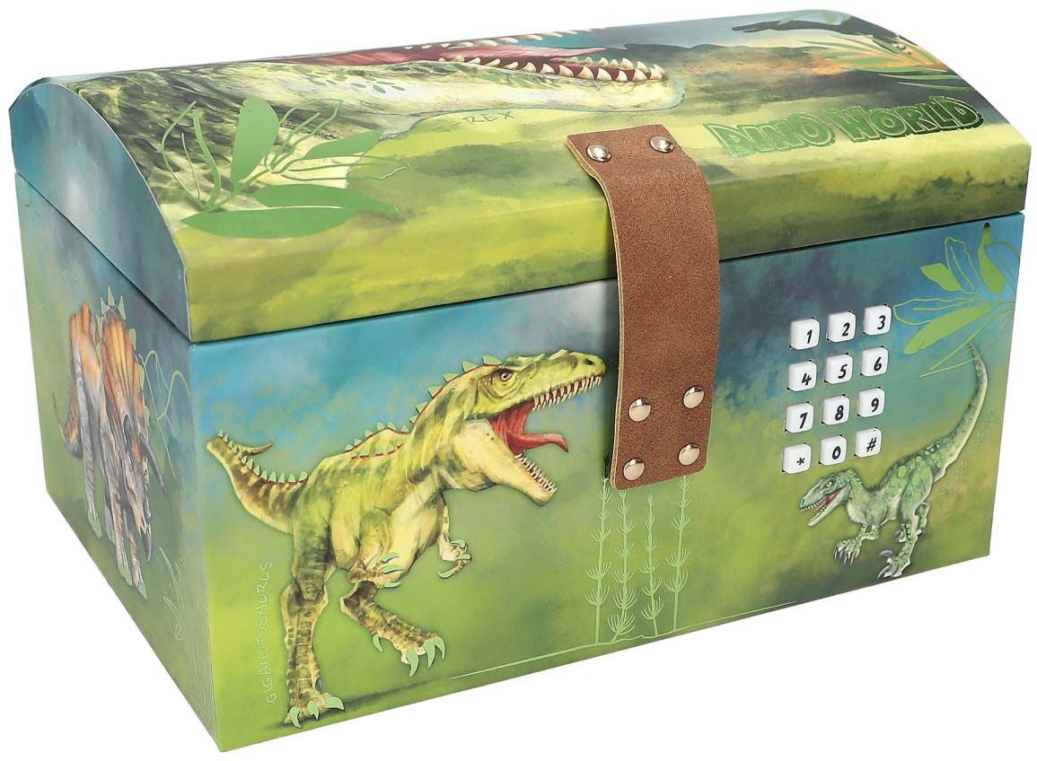 Dino World Skattkista med Kodlås|