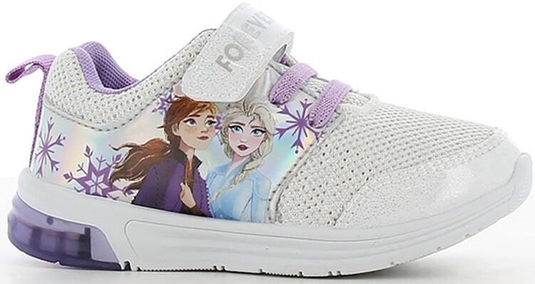 Disney Frost Blinkande Sneakers|White/Silver