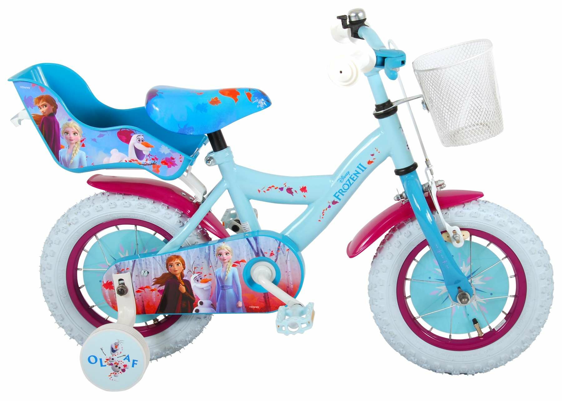 Disney Frozen 2 Barncykel 12 Tum|Blue/Purple