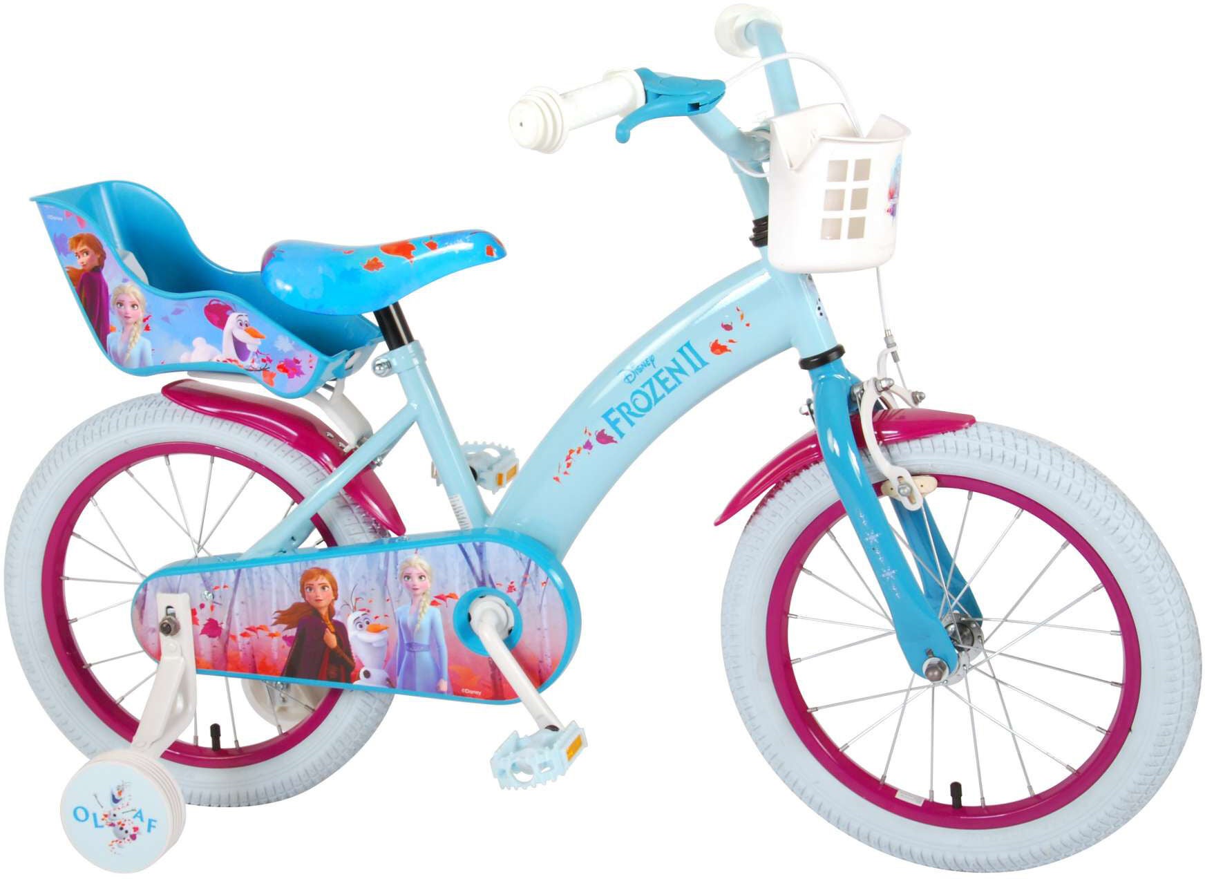 Disney Frozen 2 Barncykel 16 Tum|Blå/Lila