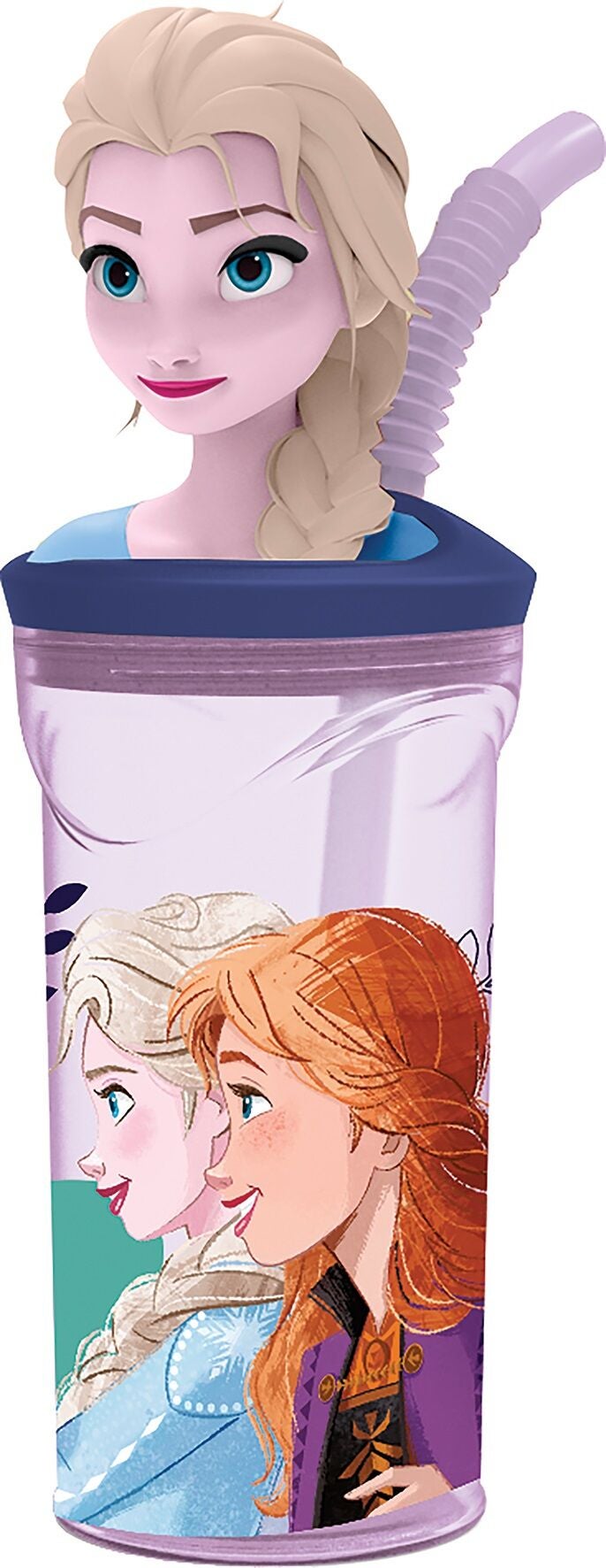 Disney Frozen 2 Vattenflaska 3D Figur Tumbler 360 ml