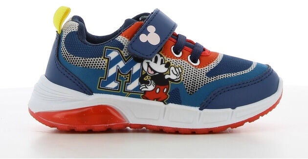 Disney Musse Pigg Blinkande Sneakers|Navy/Dark Red