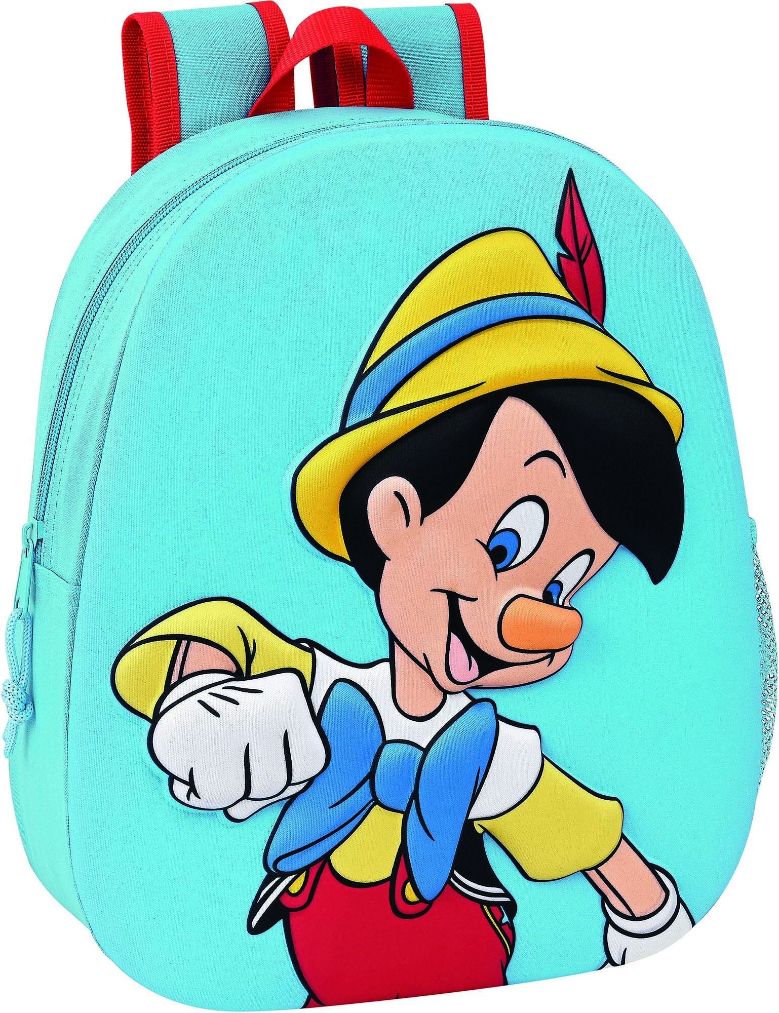 Disney Pinocchio Ryggsäck 9L|Ljus blå/Röd
