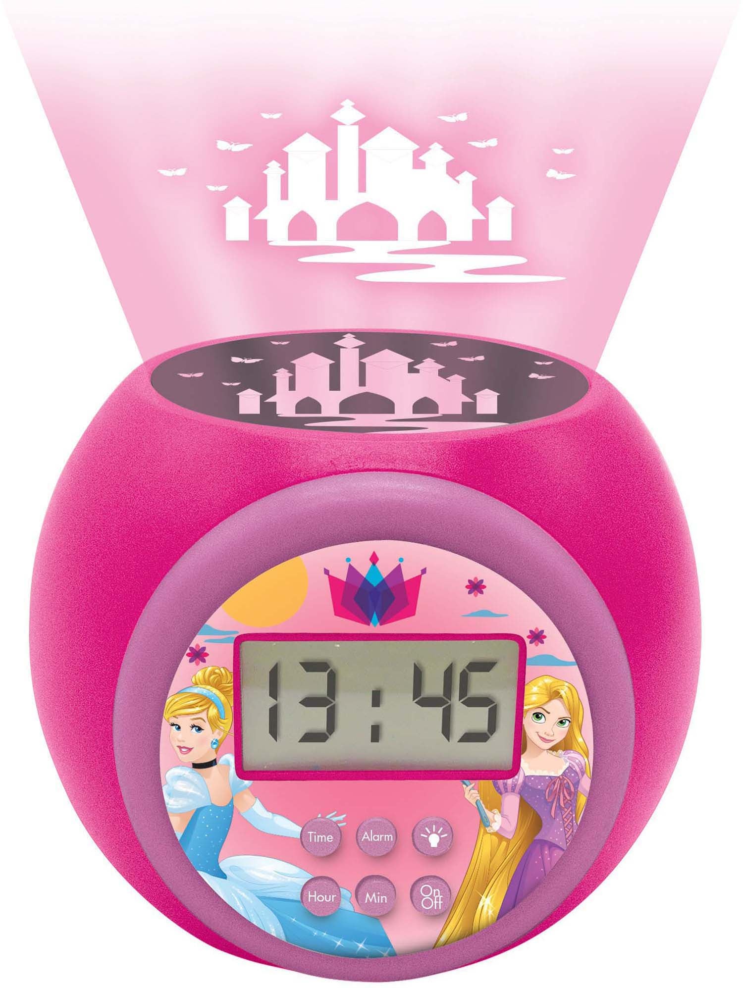 Disney Princess Projector Väckarklocka|Rosa