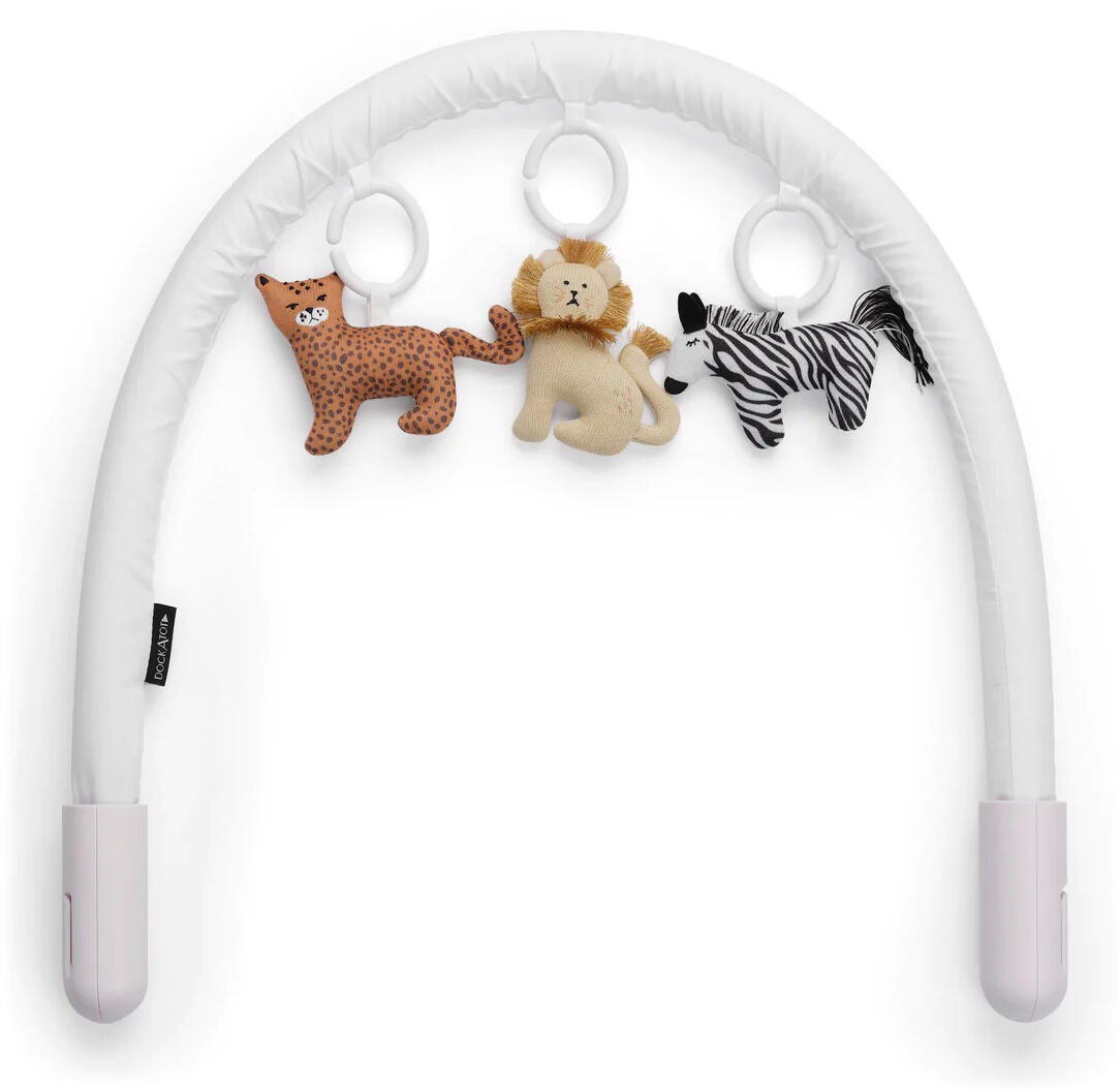 DockATot Lekbåge Toy Bundle|White/ Day at the Zoo