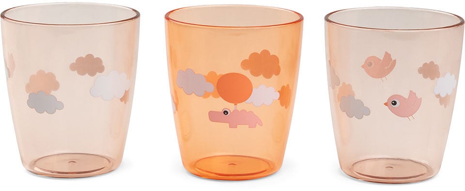 Done By Deer Happy Clouds Yummy Glas 3-pack