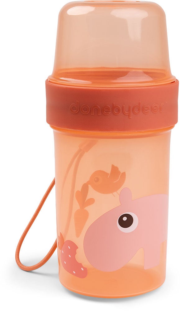 Done By Deer Ozzo To Go Two-Way Snacksbehållare|Papaya