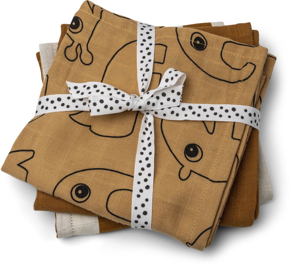 Done by Deer Raptrasa 3-Pack Deer Friends|Mustard