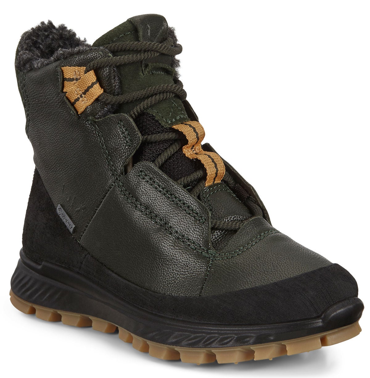 ECCO Exostrike Sneaker|Black/Deep Forrest