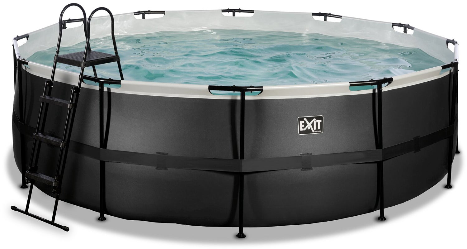 EXIT Black Leather Pool Sandfilterpump 450x122 cm|