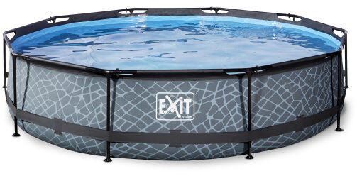 EXIT Stone Pool Filterpump 360x76 cm|