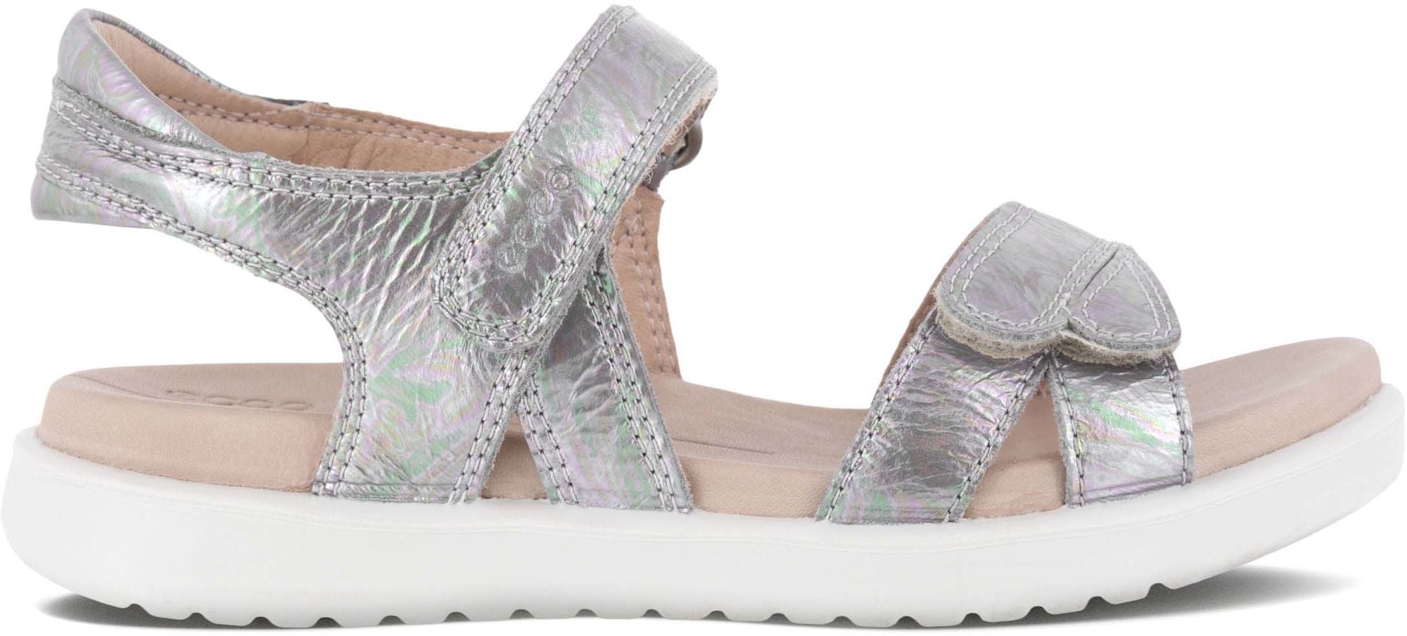 Ecco Flora Sandal|Silver Iridescent